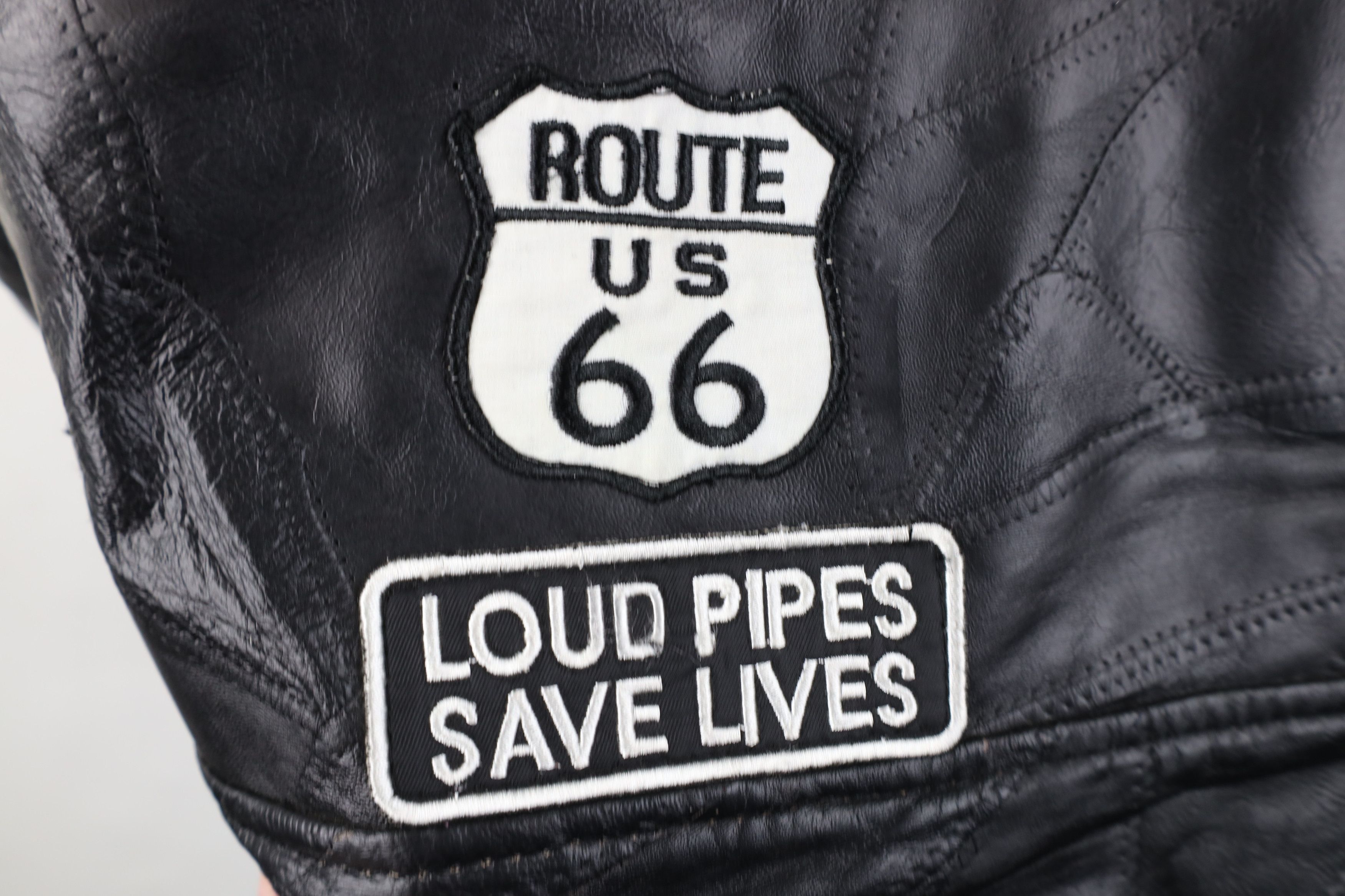 Vintage Vintage 90s Buffalo Leather Motorcycle Cafe Racer Jacket Size US L / EU 52-54 / 3 - 12 Thumbnail