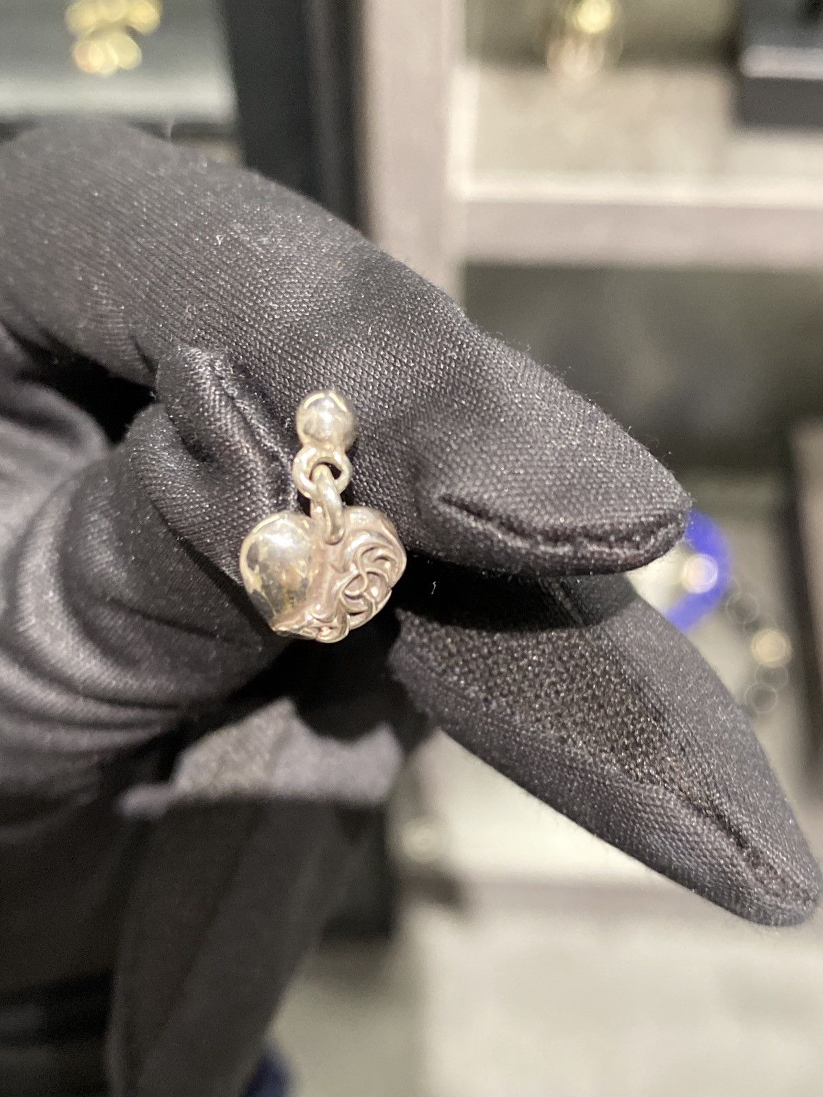 Chrome Hearts Chrome Hearts Silver Vine Heart Earring Ear Drop Size ONE SIZE - 6 Thumbnail