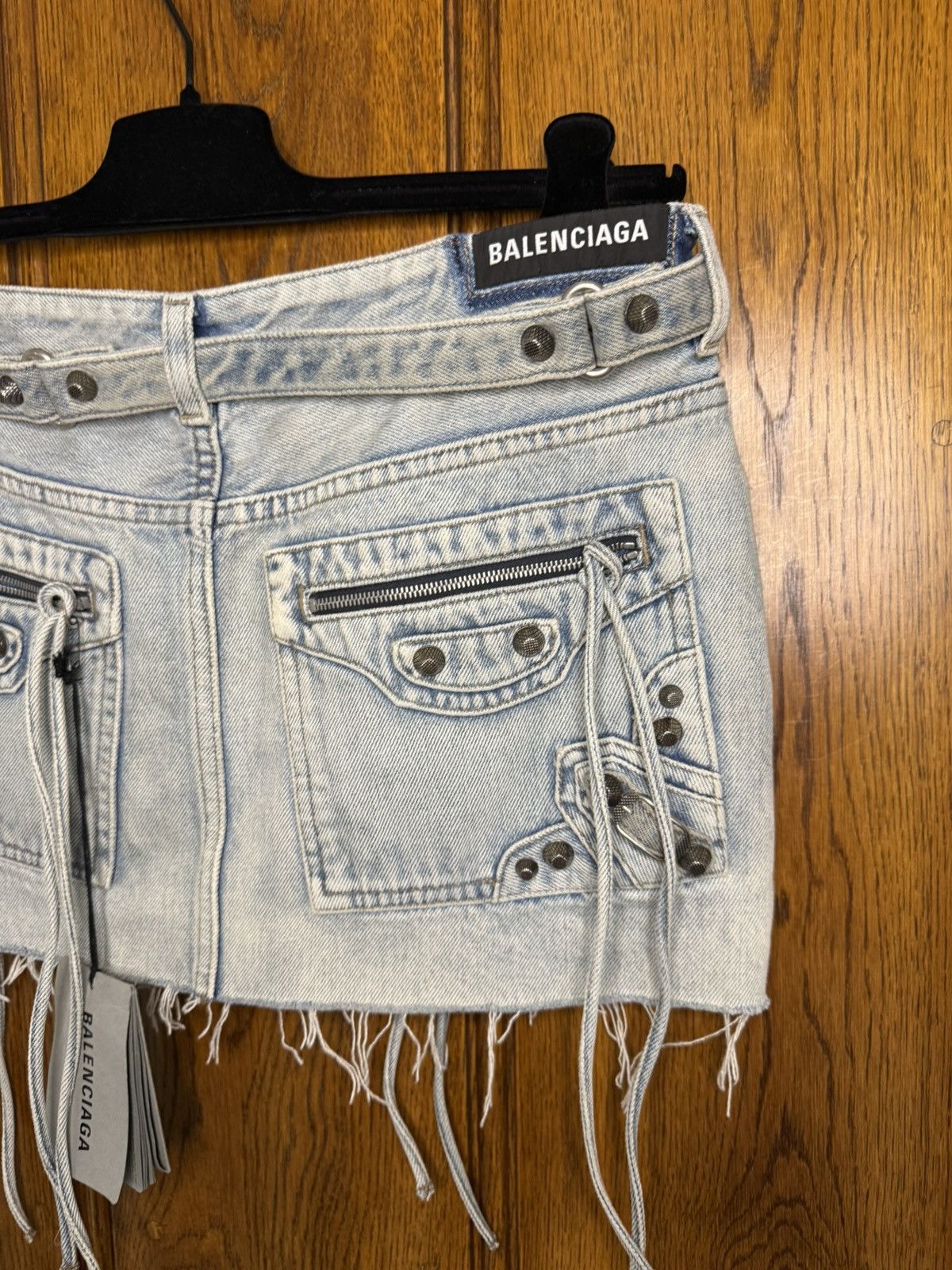 Balenciaga $4k+ FW23 Balenciaga demna studded Cagole skirt Demna grail Size US 30 / EU 46 - 18 Thumbnail