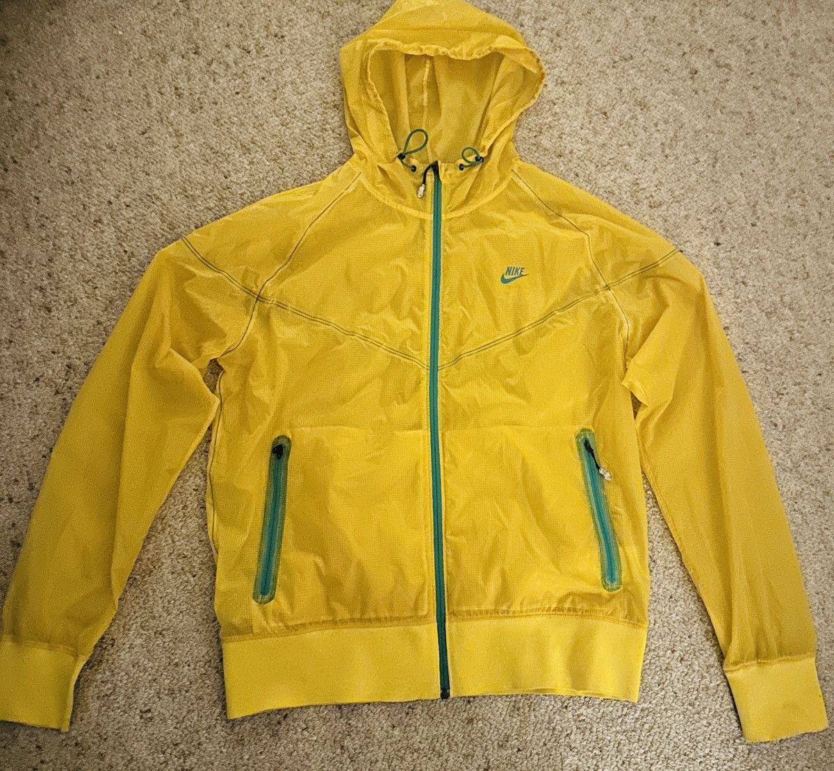 Nike Nike Windrunner Sportswear Jacket Yellow Aqua Blue 2009 Rare Size US M / EU 48-50 / 2 - 17 Thumbnail