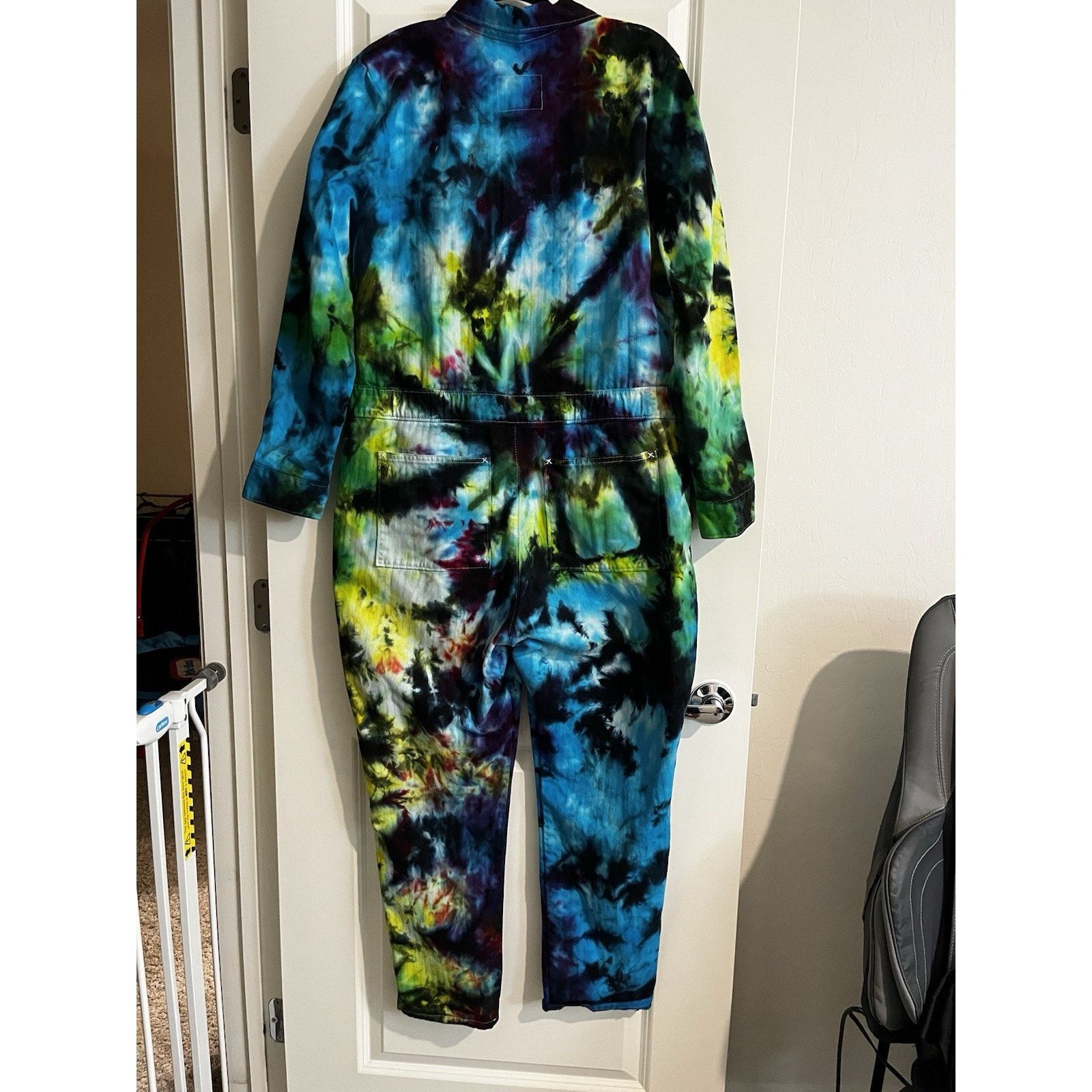 Lee Lee Union Alls Coveralls XL Tie Dye Workwear Jumpsuit Size US 40 / EU 56 - 6 Thumbnail
