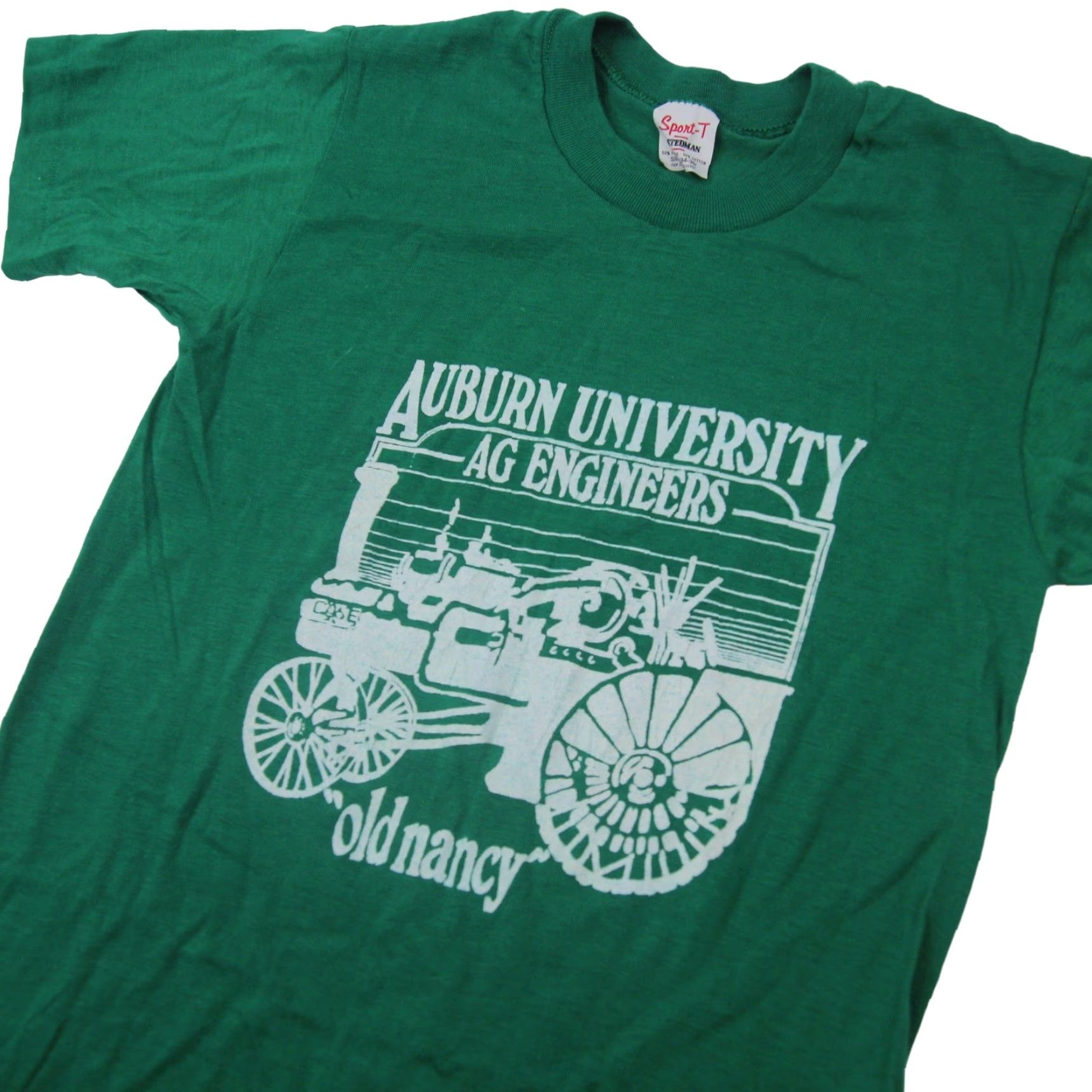Vintage VINTAGE Auburn University AG Engineers "Old Nancy" Tractor Graphic Shirt Size US S / EU 44-46 / 1 - 2 Thumbnail