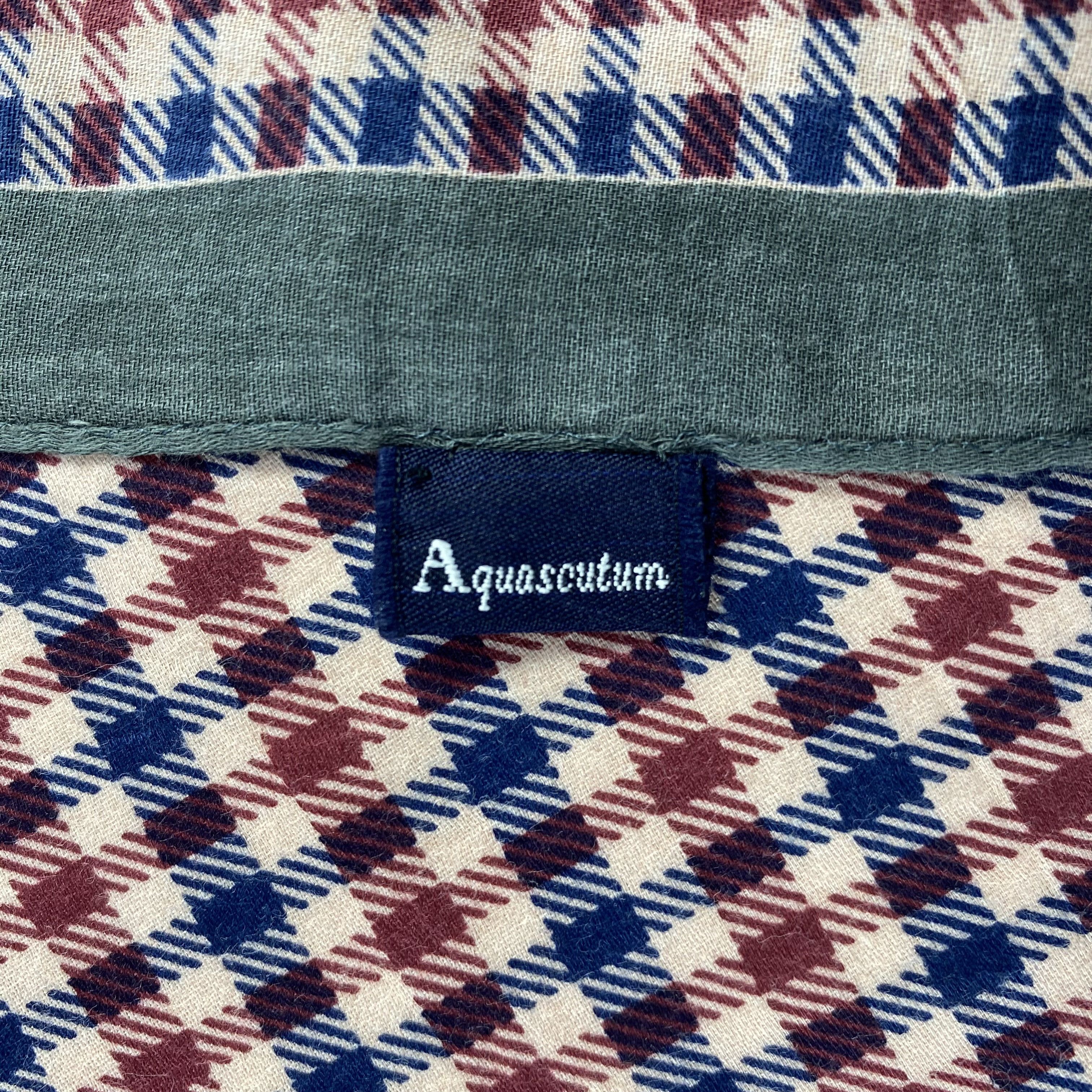 Aquascutum × Vintage Aquascutum Handkerchief / Neckerchief / Bandana-P1026 Size ONE SIZE - 5 Thumbnail