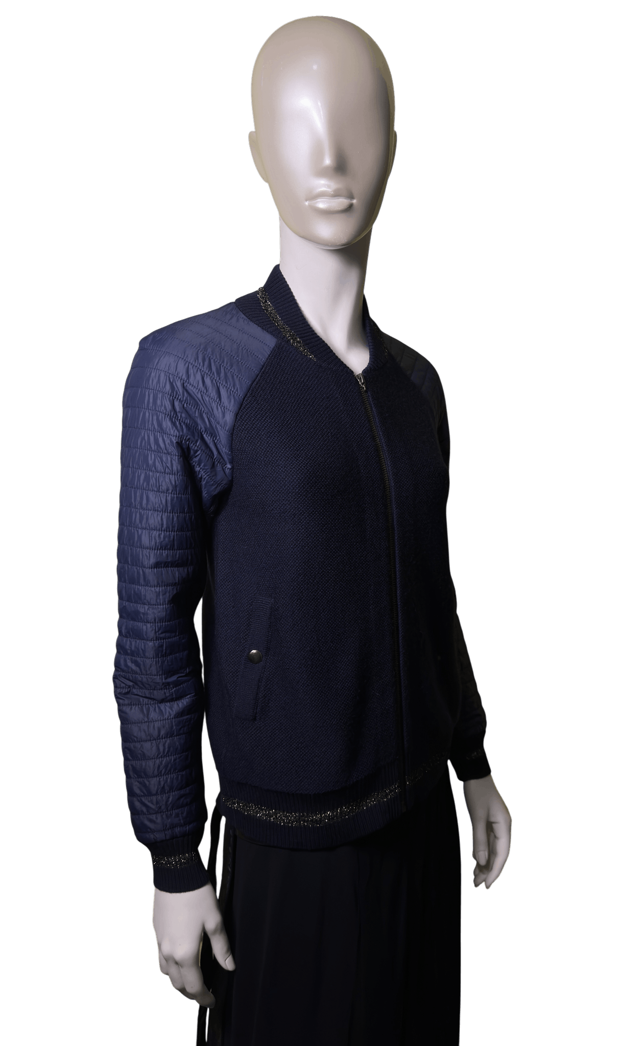St. John blue cardigan jacket Size M / US 6-8 / IT 42-44 - 2 Thumbnail