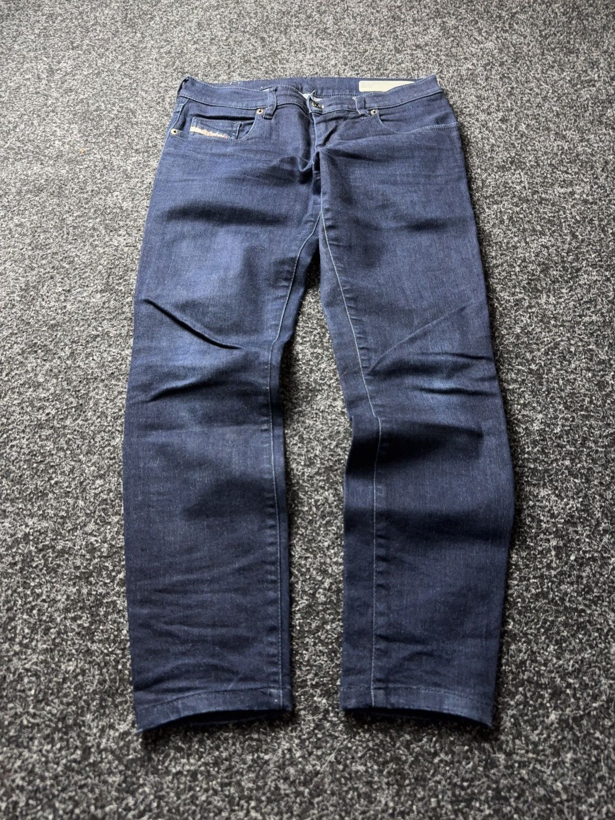 Diesel Luxury Diesel Grupee Ankle Skinny Jeans Dark Blue Stretch Size 27" / US 4 / IT 40 - 1 Thumbnail