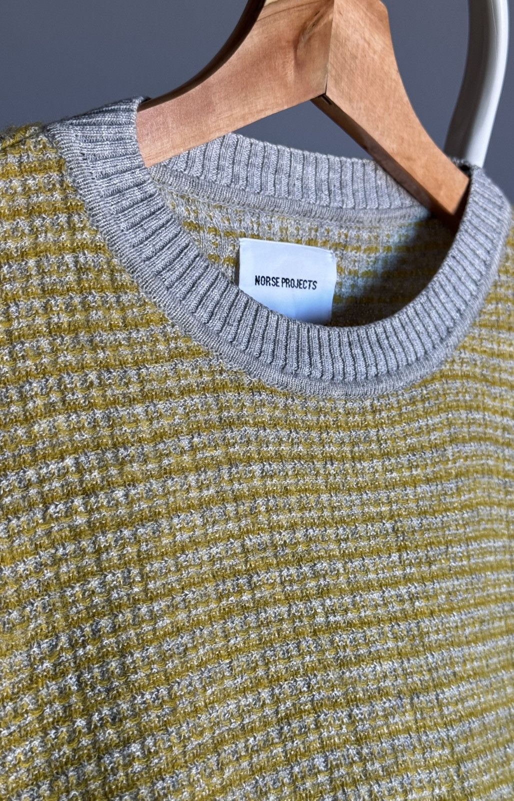 Norse Projects Norse Projects Arild Linen Structur Baby Alpaca Wool Sweater Size US L / EU 52-54 / 3 - 13 Thumbnail