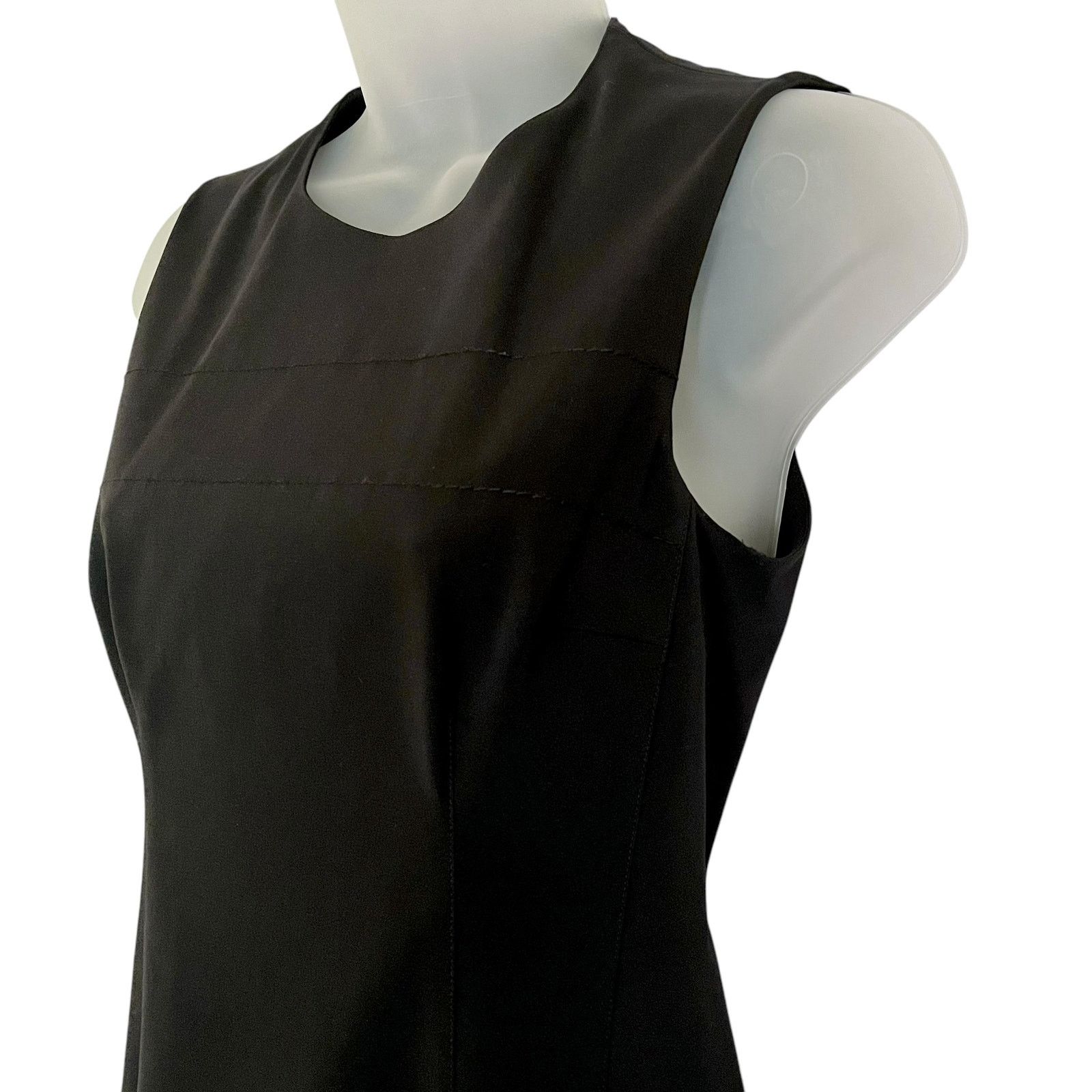 Prada × Vintage Prada Vintage Black Embroidered Knee-Length Sheath Dress Size XS / US 0-2 / IT 36-38 - 9 Thumbnail
