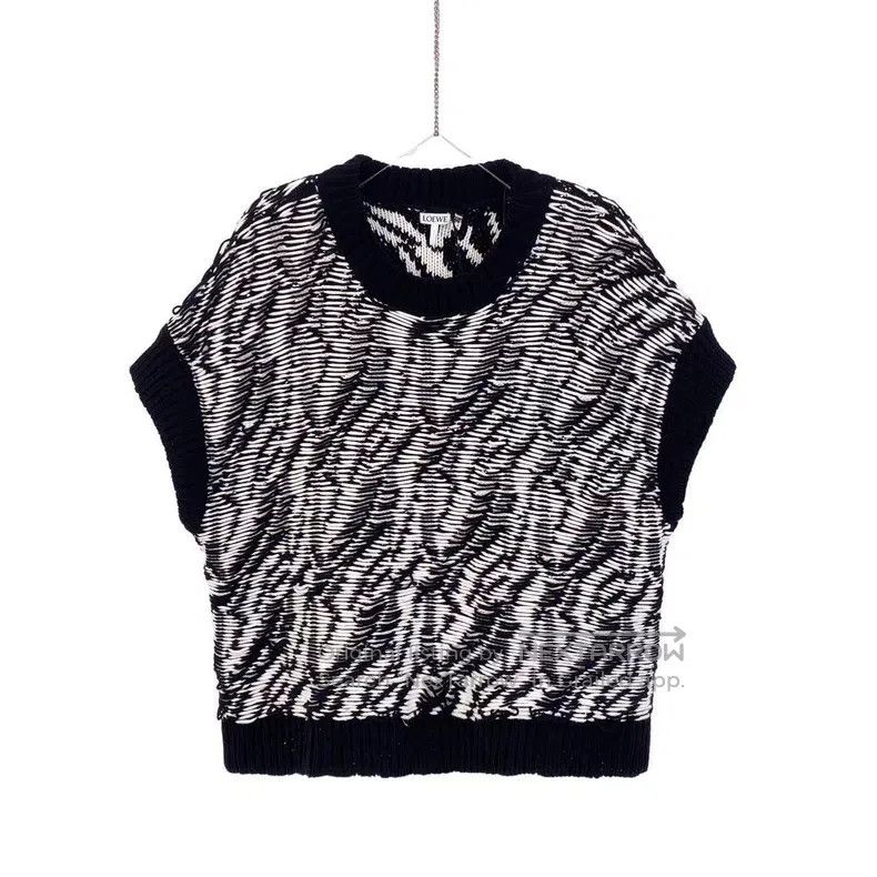 Loewe Loewe Polyamide fiber textured color block sleeveless swea Size S / US 4 / IT 40 - 1 Thumbnail