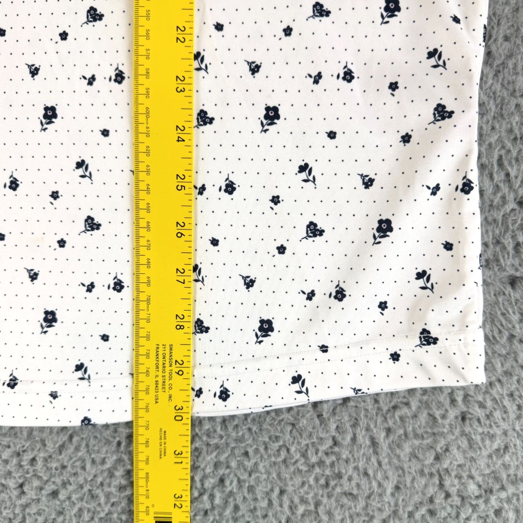 Vintage Swannies Adler Golf Polo Shirt Mens X Large White Floral Performance Casual Size US XL / EU 56 / 4 - 6 Thumbnail