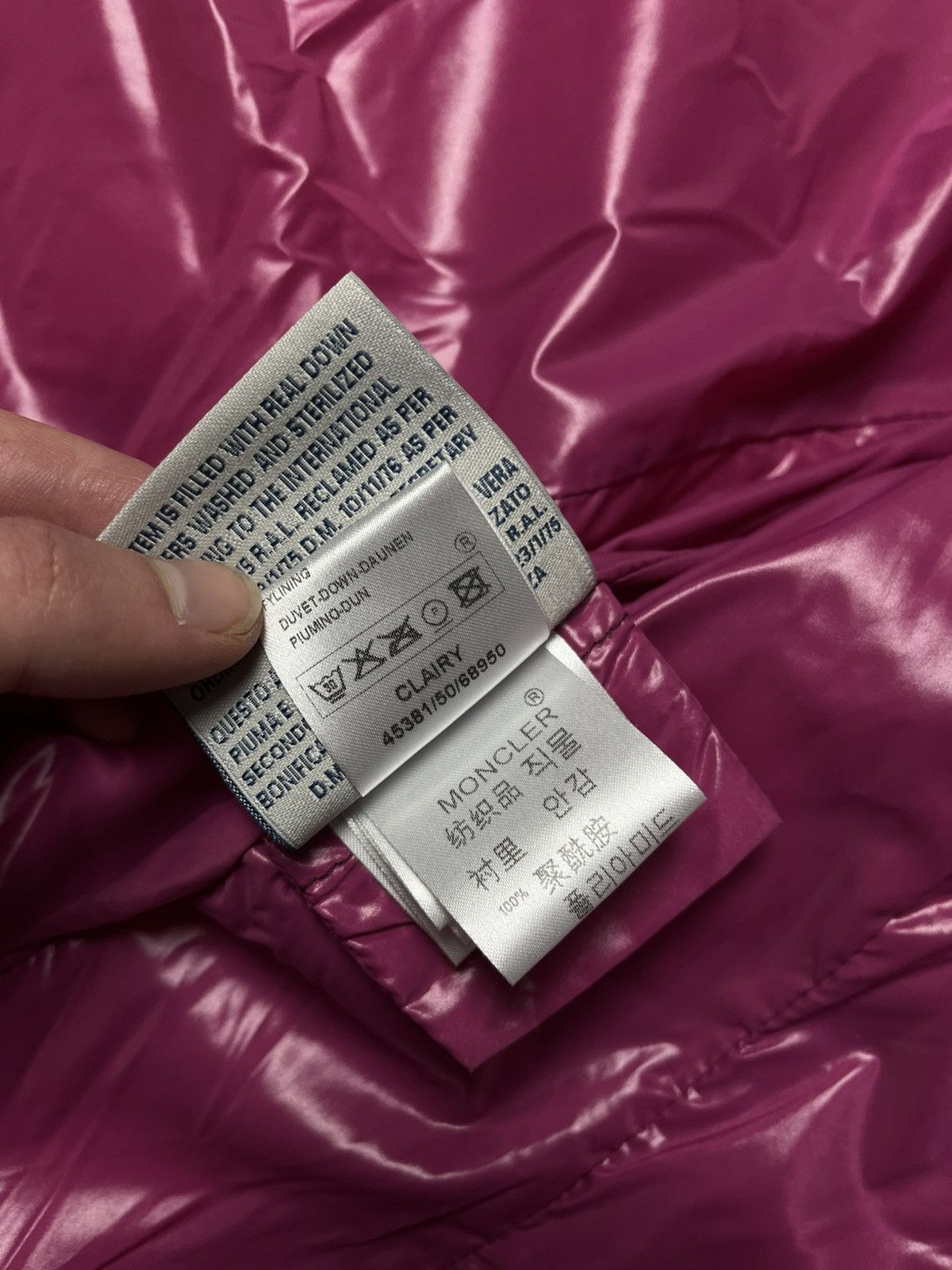 Moncler Moncler Glossy Down Puffer Jacket Burgundy Size L / US 10 / IT 46 - 22 Thumbnail