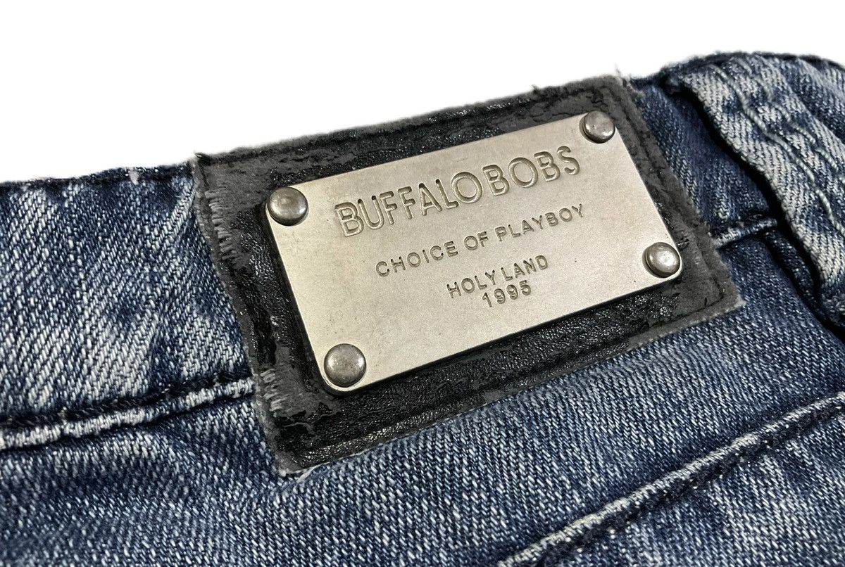 BUFFALO BOBS 🔥Sick Y2K Buffalo Bobs Flared Denim Curved Distressed Faded Size US 30 / EU 46 - 9 Thumbnail