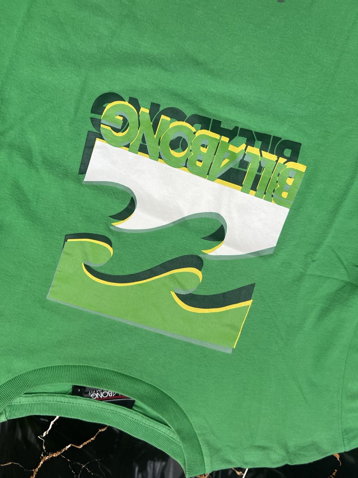 Billabong × Vintage 90's BILLABONG RARE BIG LOGO Y2K TEE SURF Size US L / EU 52-54 / 3 - 4 Thumbnail