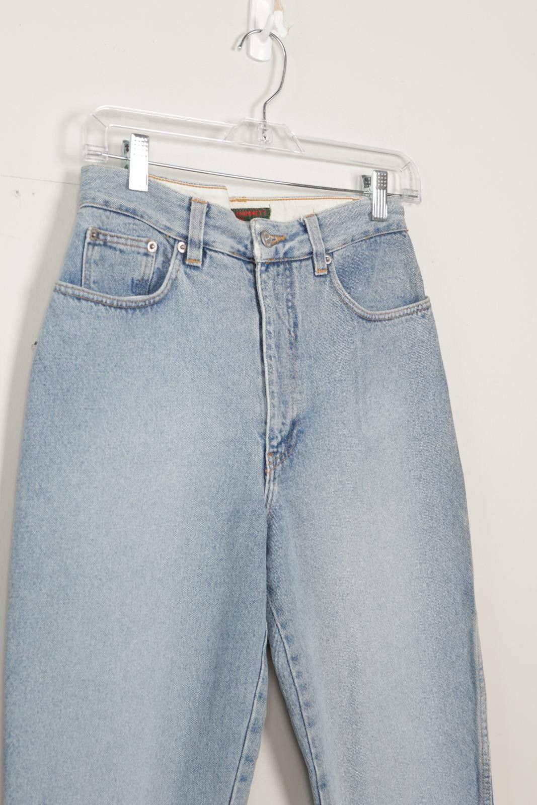 Katharine Hamnett London 90's Katharine Hamnett Light Wash Taper Jeans Size 29" - 3 Thumbnail