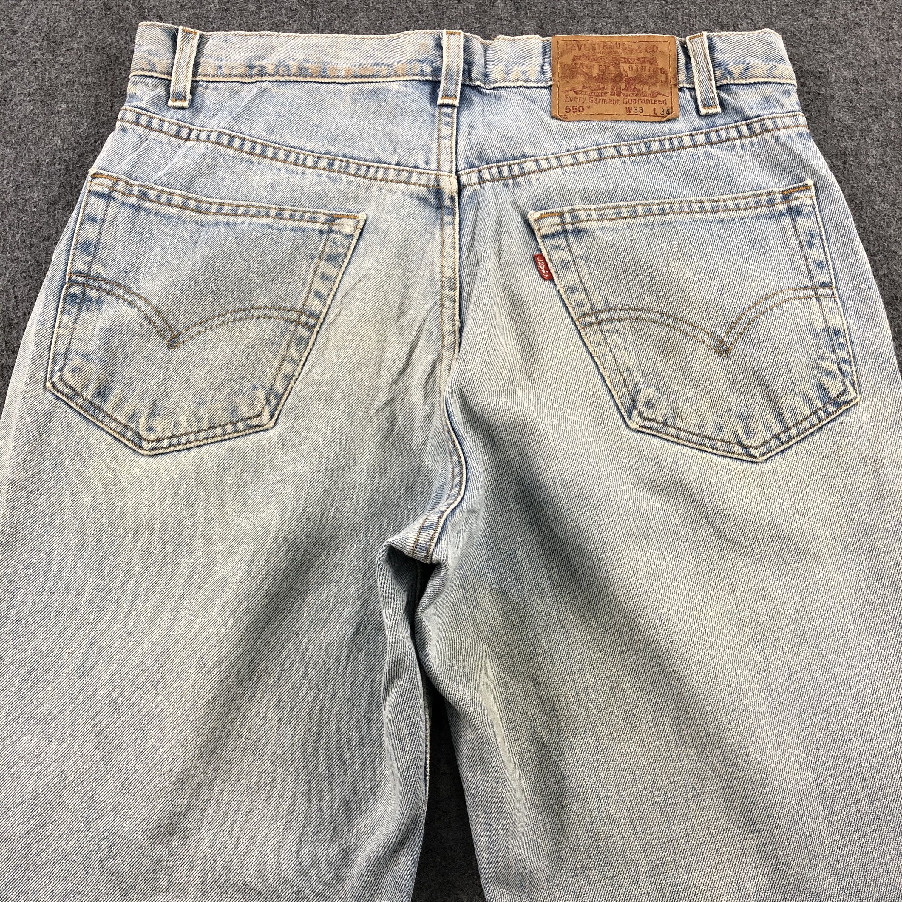 Levi's × Vintage Vintage 90s Light Wash Levis 550 Jeans-JM1948 Size US 35 - 4 Thumbnail