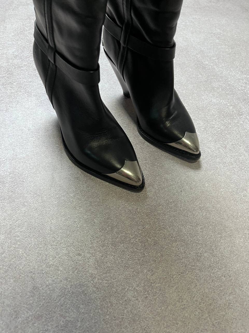 Isabel Marant Vintage Isabel Marant Steel Toe Genuine Leather Boots 36 Size US 6 / IT 36 - 6 Thumbnail