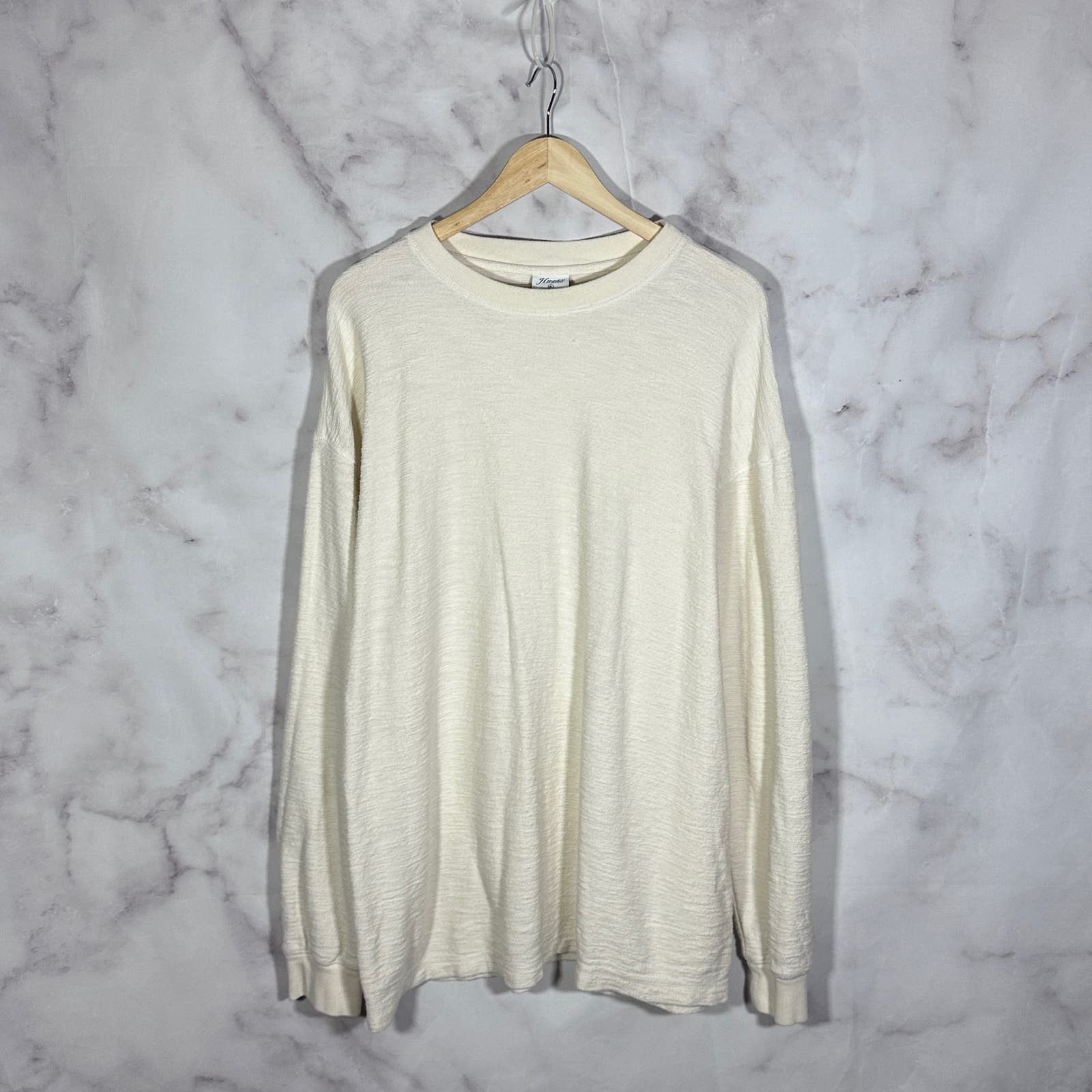 HIDDEN Hidden NY Cream Slub Henley Size US XL / EU 56 / 4 - 1 Thumbnail