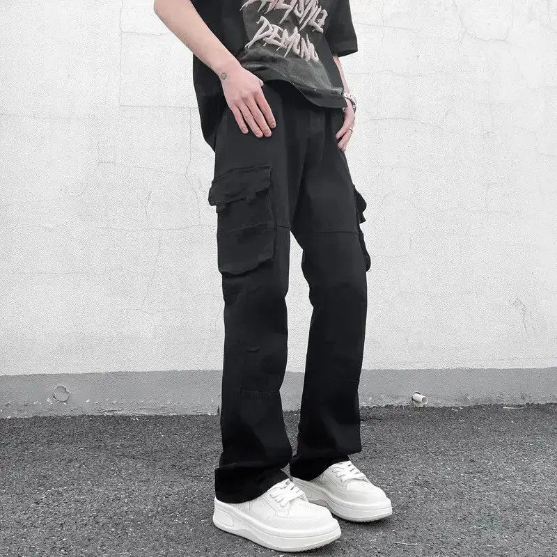 Japanese Brand Retro straight leg wide leg pocket jeans Size US 30 / EU 46 - 3 Thumbnail