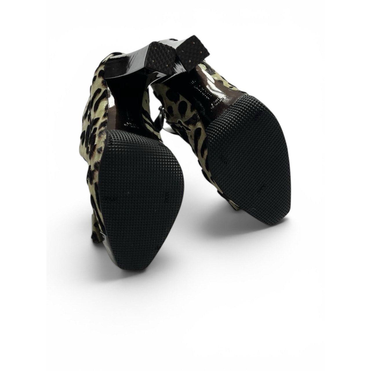 Roberto Cavalli Roberto Cavalli Leopard Pony Hair Platform Ankle Boots Size US 7 / IT 37 - 5 Thumbnail