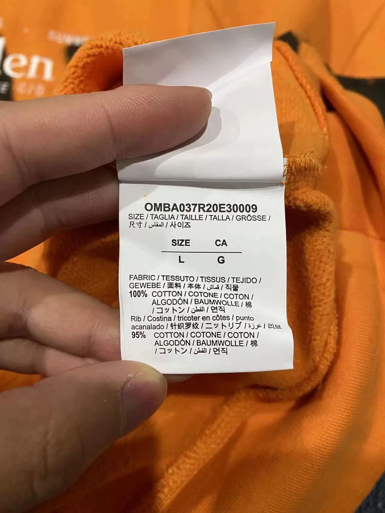 Off-White Off-White Orange Graffiti Sweatshirt Size US M / EU 48-50 / 2 - 5 Thumbnail