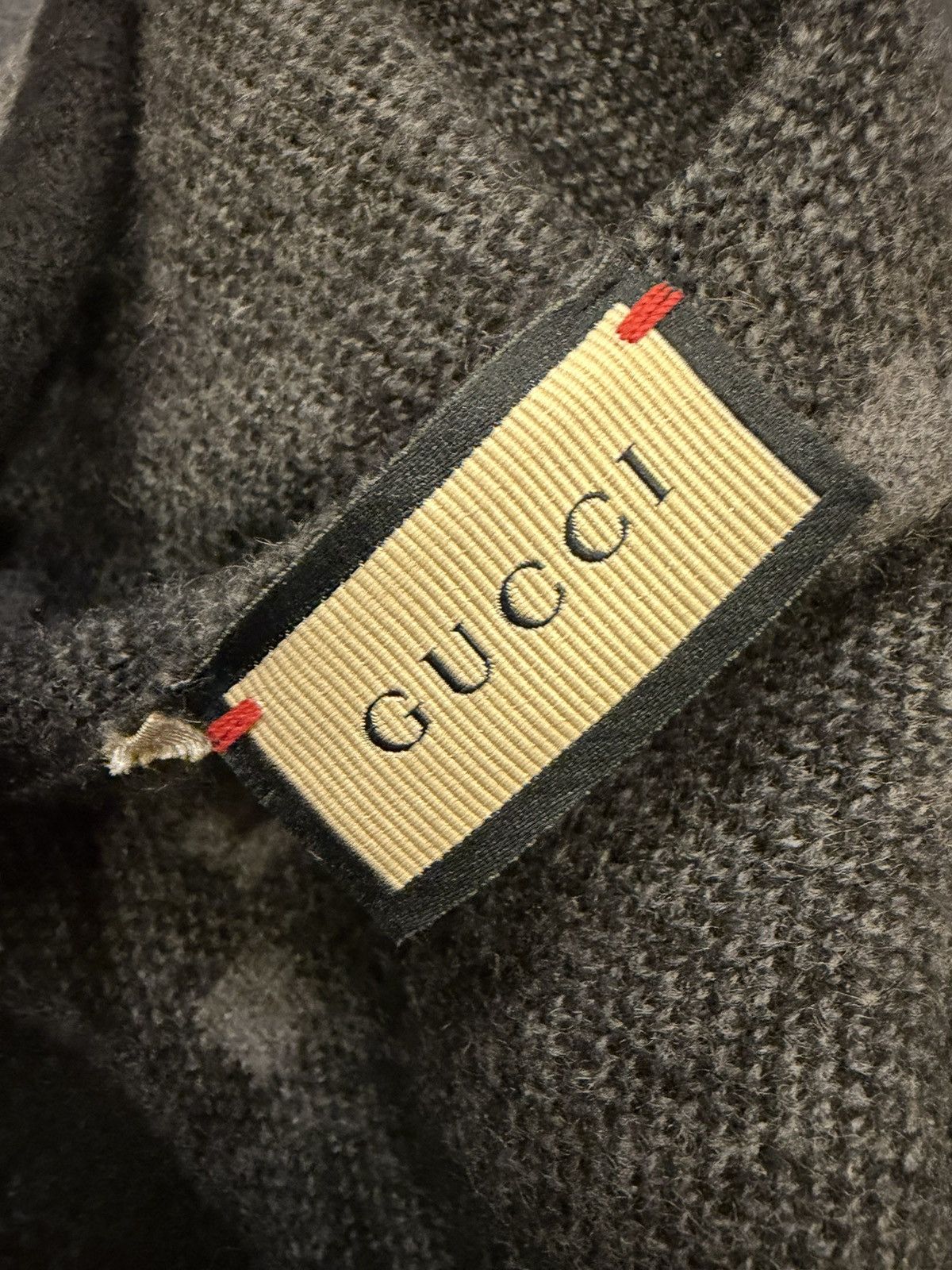 Gucci Gucci Monogram Beanie - Grey Size ONE SIZE - 3 Thumbnail