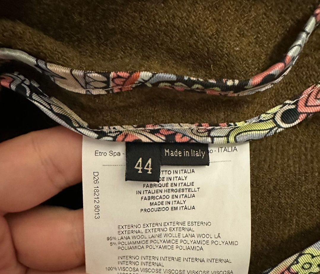 Etro Etro Lana Wool Blazer Jacket Size M / US 6-8 / IT 42-44 - 5 Thumbnail