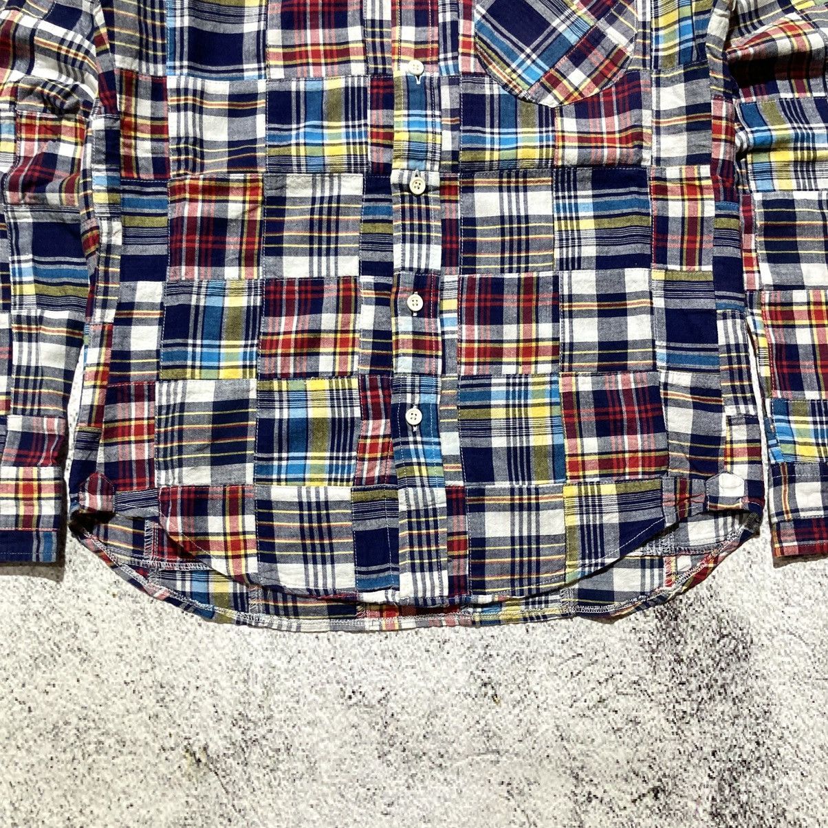 Japanese Brand 2000s Onboard Patchwork Madrass Shirt Japanese Kapital Style Size US S / EU 44-46 / 1 - 8 Thumbnail