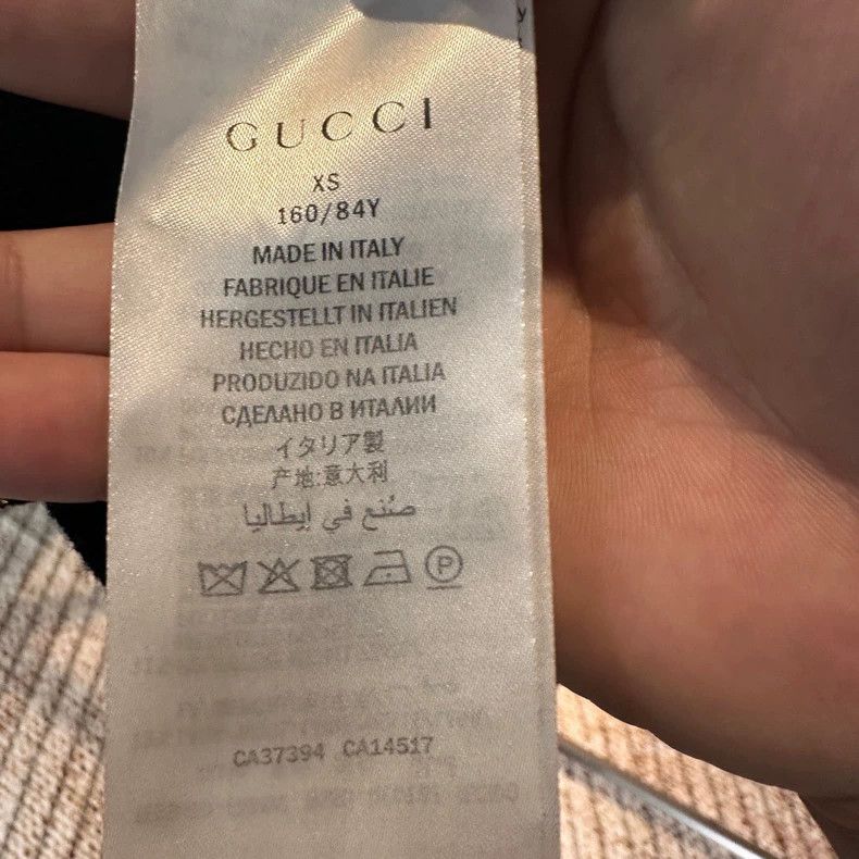Gucci Gucci Black gold old flower full print knitted short sleeve Size US XS / EU 42 / 0 - 4 Thumbnail