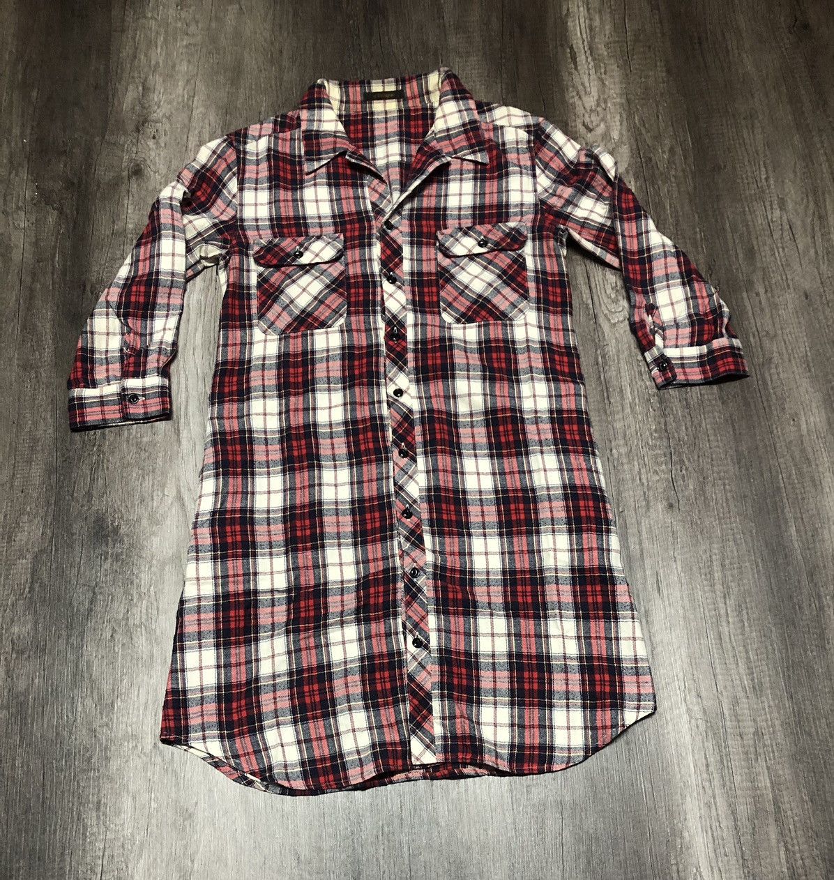 Designer × Japanese Brand × Vintage Vintage D'artagnan Flannel 4 Pocket Button Up Shirt Size M / US 6-8 / IT 42-44 - 2 Thumbnail