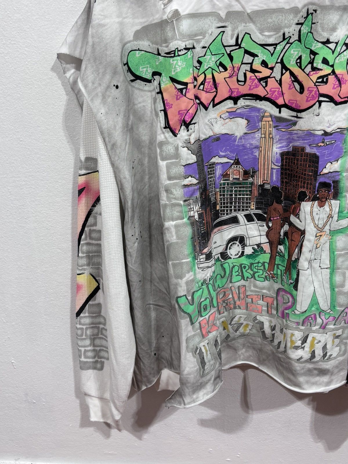 TRIPLE SEVENS Triple Sevens Player L/S White Tee Size US XXL / EU 58 / 5 - 3 Thumbnail