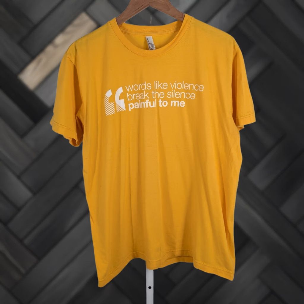 American Apparel VINTAGE Depeche Mode Enjoy the Silence T-Shirt Yellow L USA Shirt Mens 2000s Y2K American Apparel vintage graphic tee Size US L / EU 52-54 / 3 - 1 Thumbnail