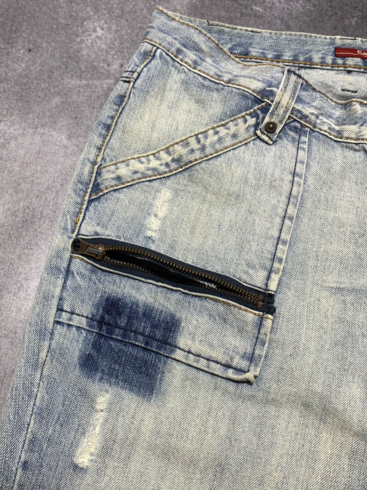 Japanese Brand × Vintage Vintage Y2KJapanese faded denim trousers streetwear size 32 Size US 32 / EU 48 - 3 Thumbnail