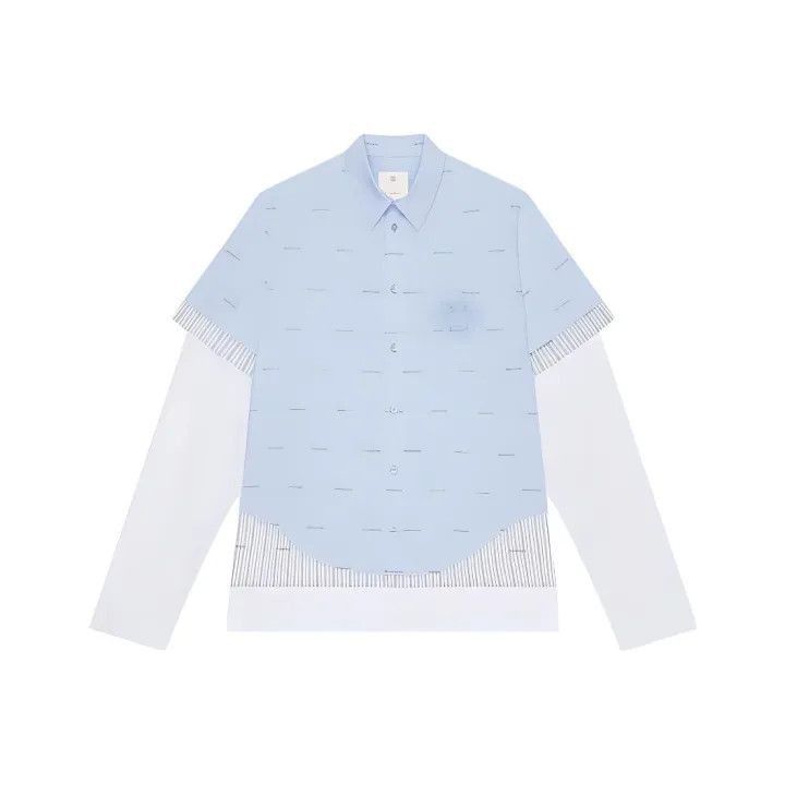 Givenchy Givenchy Givenchy Logo Print Long Sleeve Shirt -2507 Size US M / EU 48-50 / 2 - 1 Thumbnail