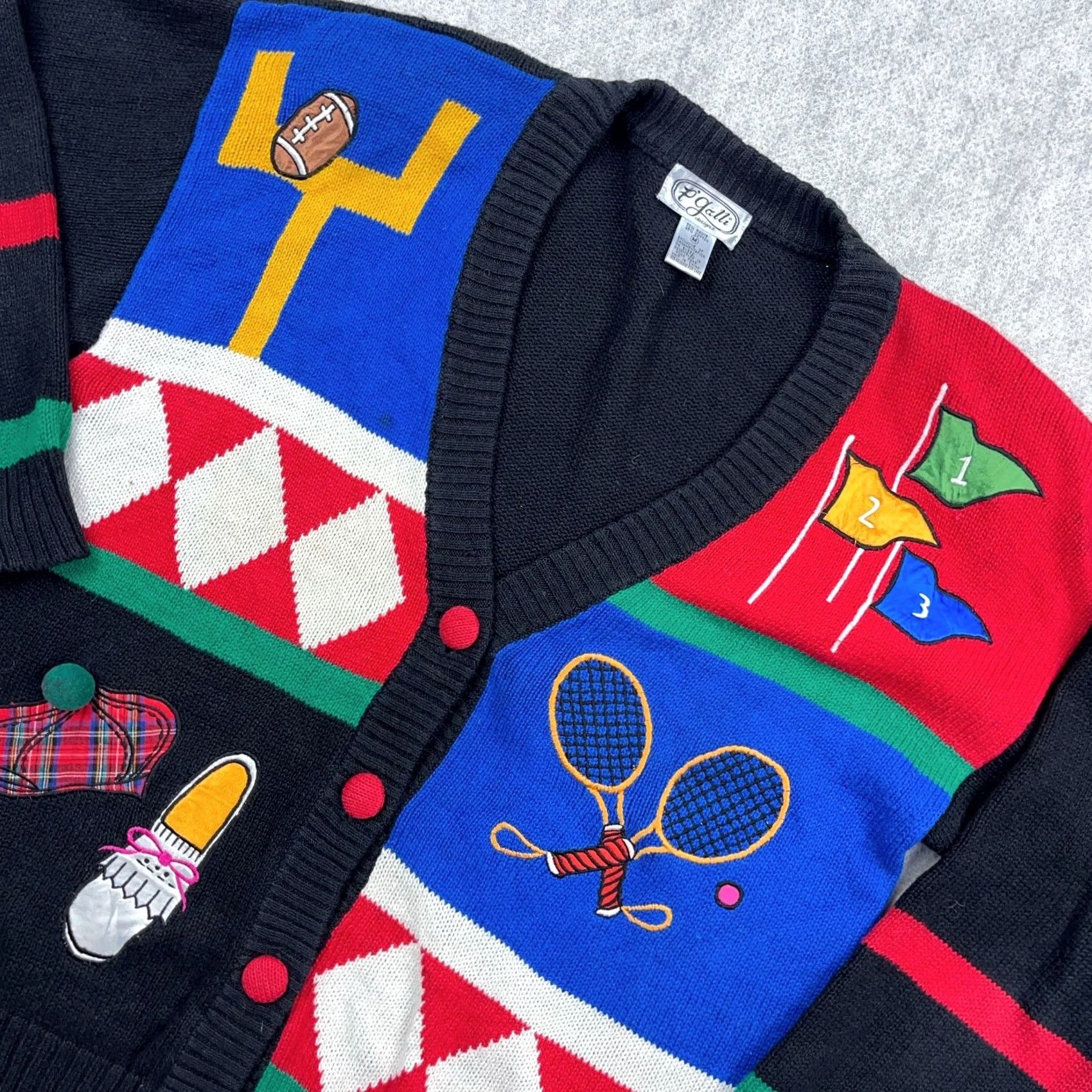 Vintage VINTAGE P Galli Sweater Womens M Cardigan Vest Women Sports Cheerleader Golf Size M / US 6-8 / IT 42-44 - 5 Thumbnail