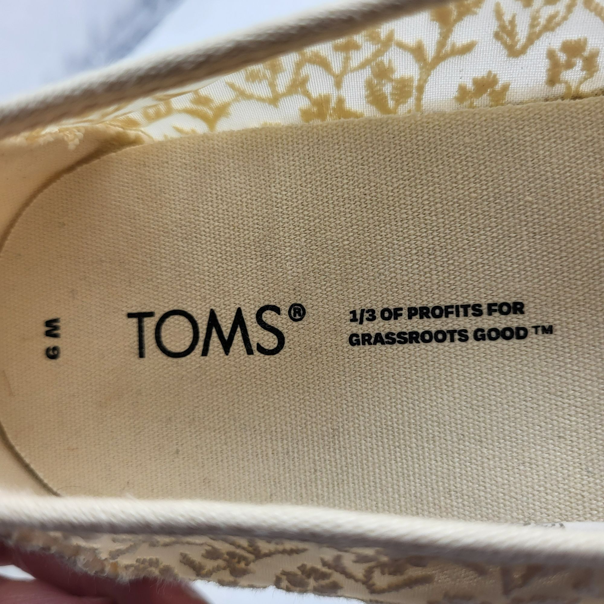 Toms Toms Alpargata Rope Posey Lace Espadrille Flats Cream Slip-O Size US 9 / IT 39 - 5 Thumbnail