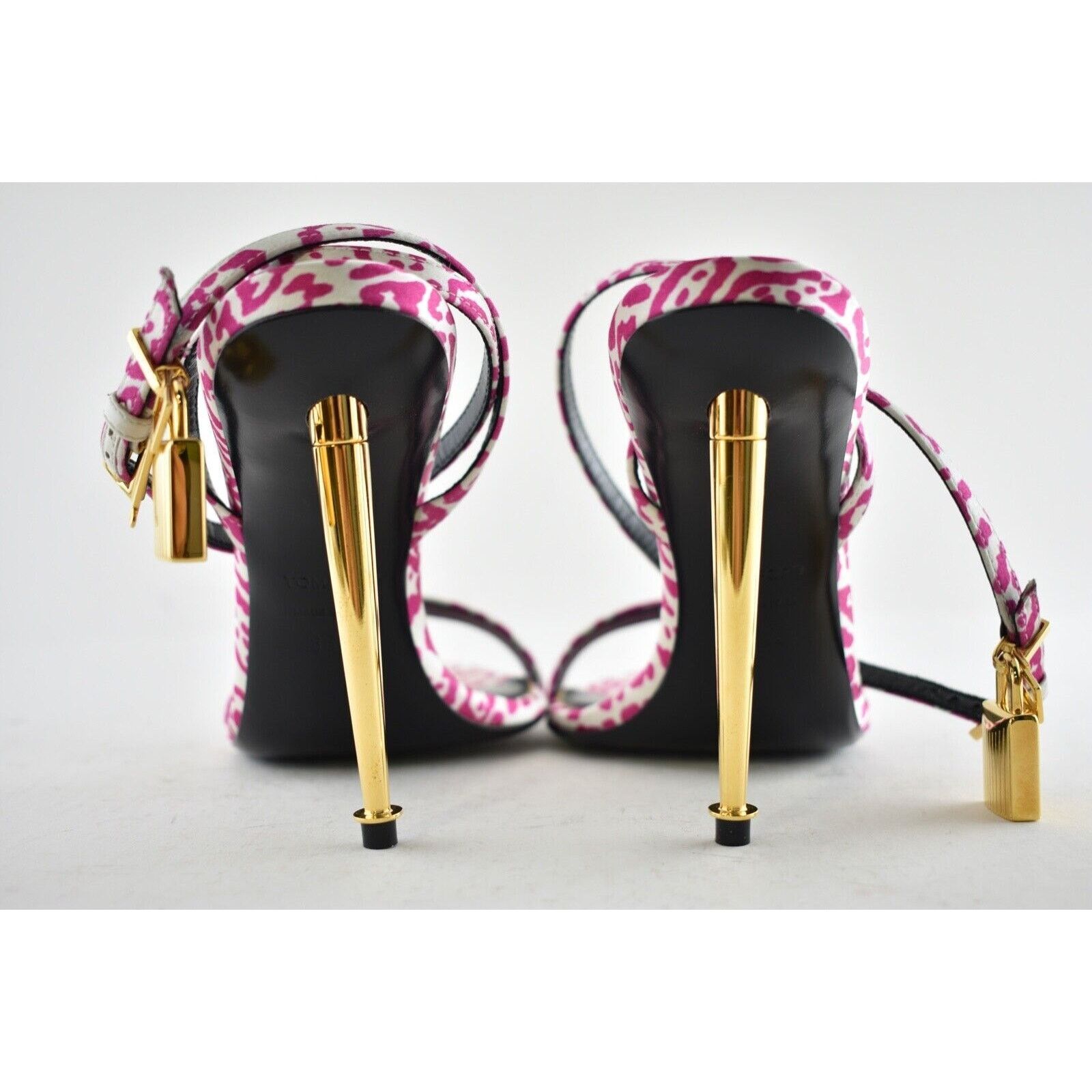 Tom Ford Padlock Animal Print Lock Ankle Strap Sandal Heel Pump 36.5 Size US 6.5 / IT 36.5 - 11 Thumbnail