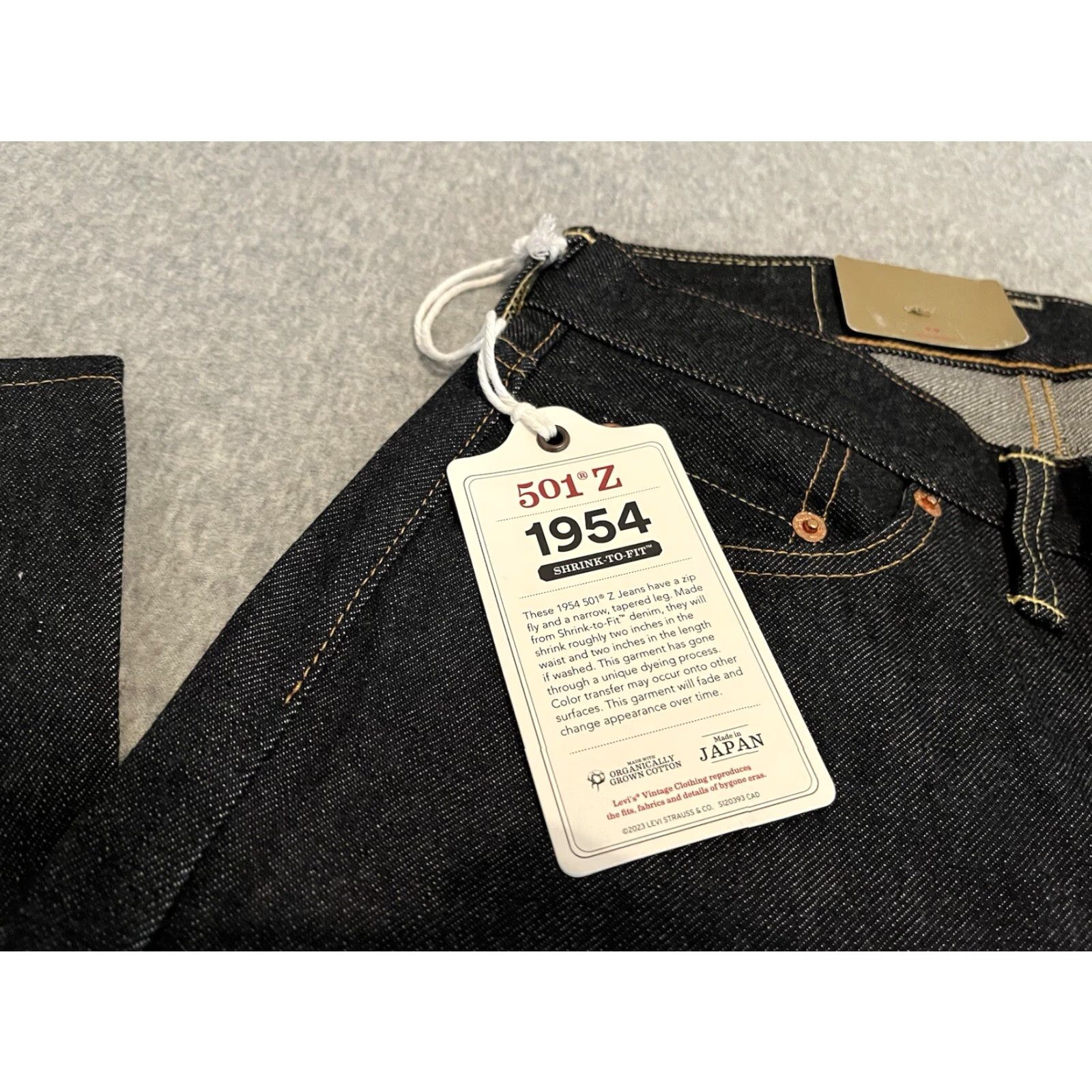 Levi's VINTAGE Levi's 501 Jeans Mens 29x34 Blue Denim Size US 29 - 3 Thumbnail