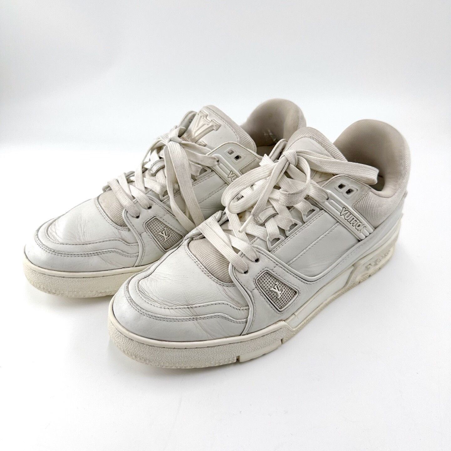 Louis Vuitton Louis Vuitton Trainer White Low-Top Sneakers Size US 8 / EU 41 - 1 Thumbnail