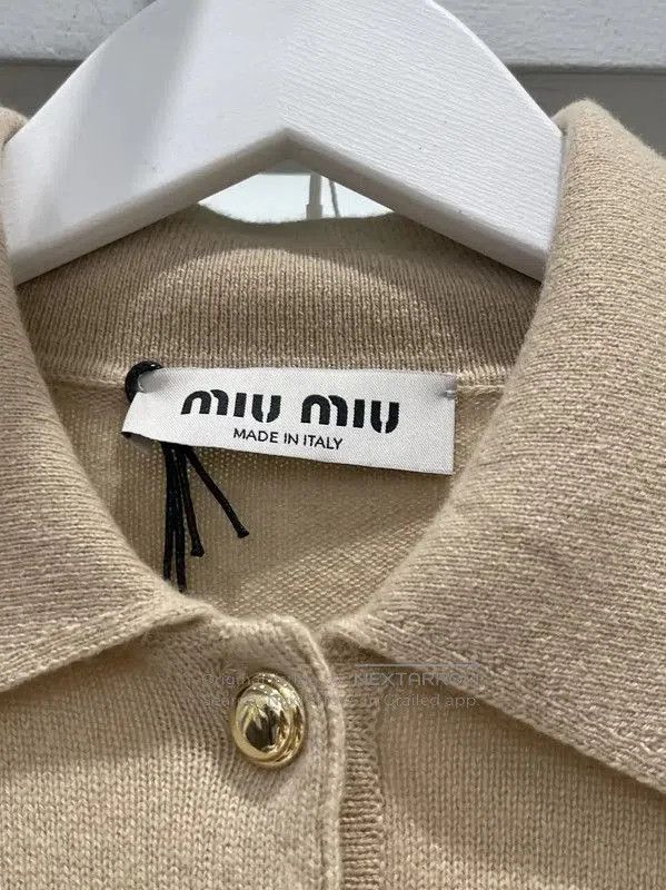 Miu Miu Miu Miu Beige Cashmere Long Sleeve Pullover . Size XXS / US 00 / IT 34 - 6 Thumbnail