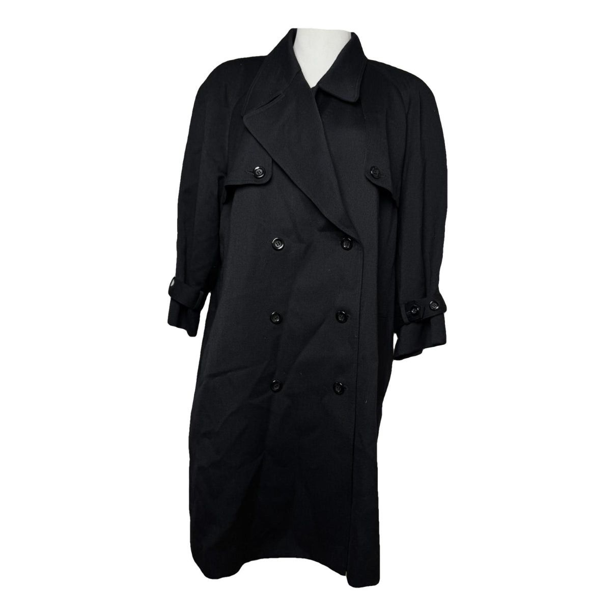 Courreges Courrèges Black Wool Trench Coat Size S / US 4 / IT 40 - 1 Thumbnail