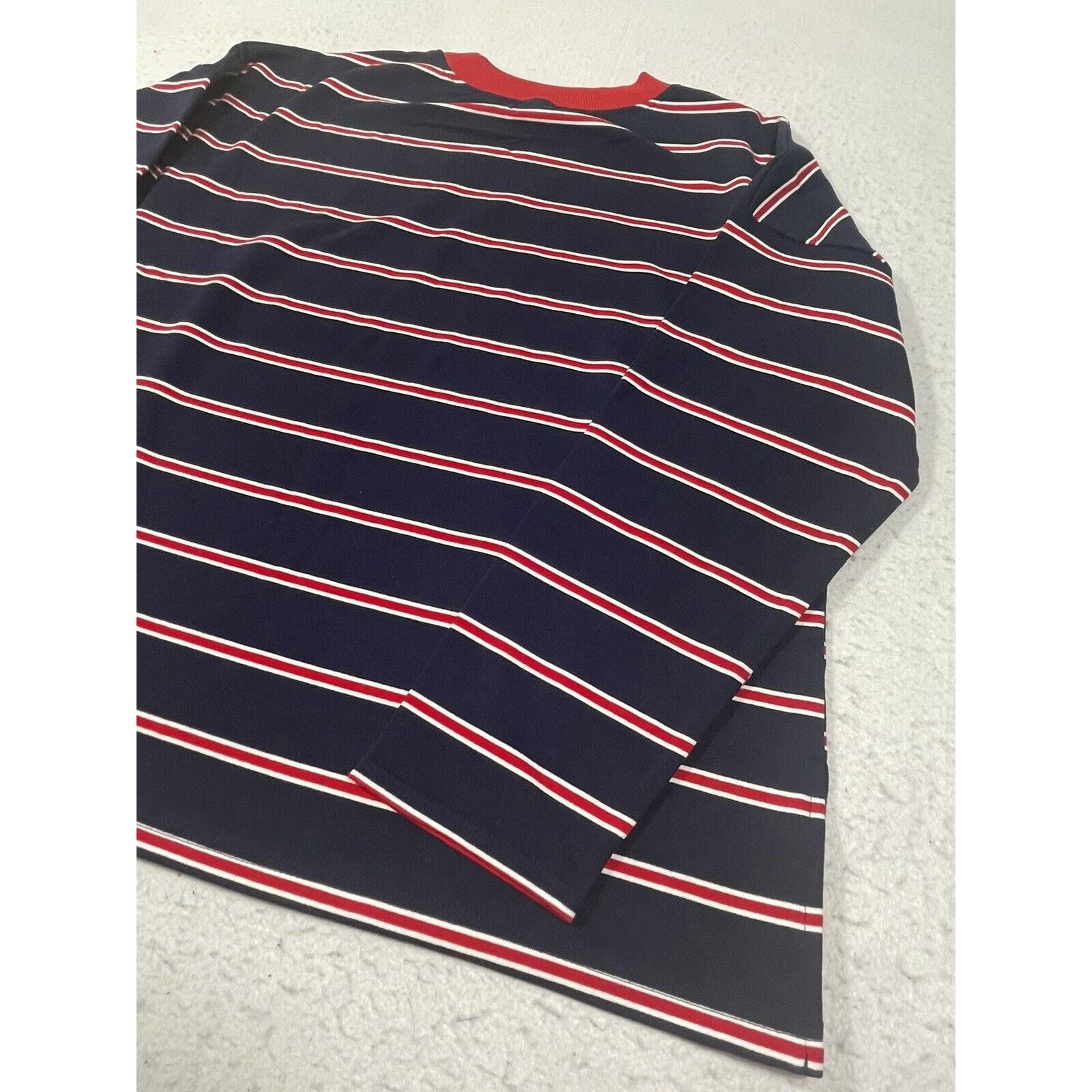 Nordstrom ABOUND Womens Navy Blue Red Striped Tee Size Small Size S / US 4 / IT 40 - 11 Thumbnail