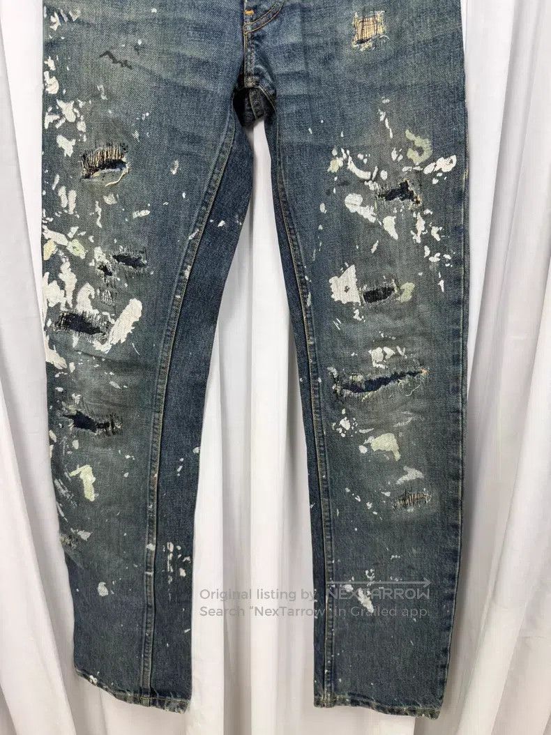 Helmut Lang Helmut Lang painter jeans with white paint splatter detail Size US 27 - 3 Thumbnail