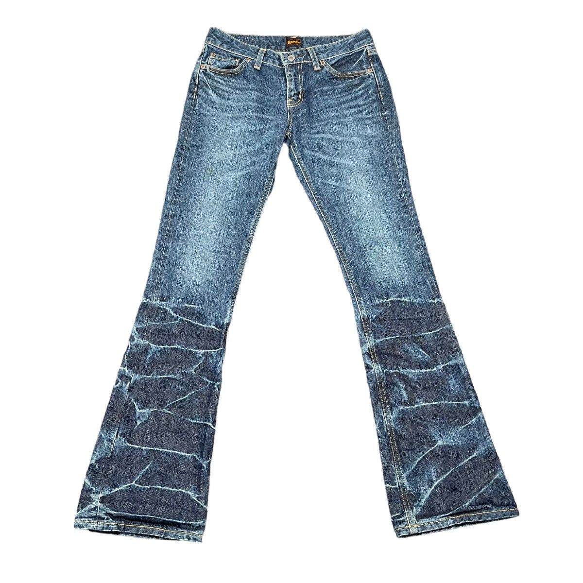 Hysteric Glamour × If Six Was Nine × Tornado Mart Flare Jeans Brappers Punk Snake Washed Denim Size 27" / US 4 / IT 40 - 1 Thumbnail