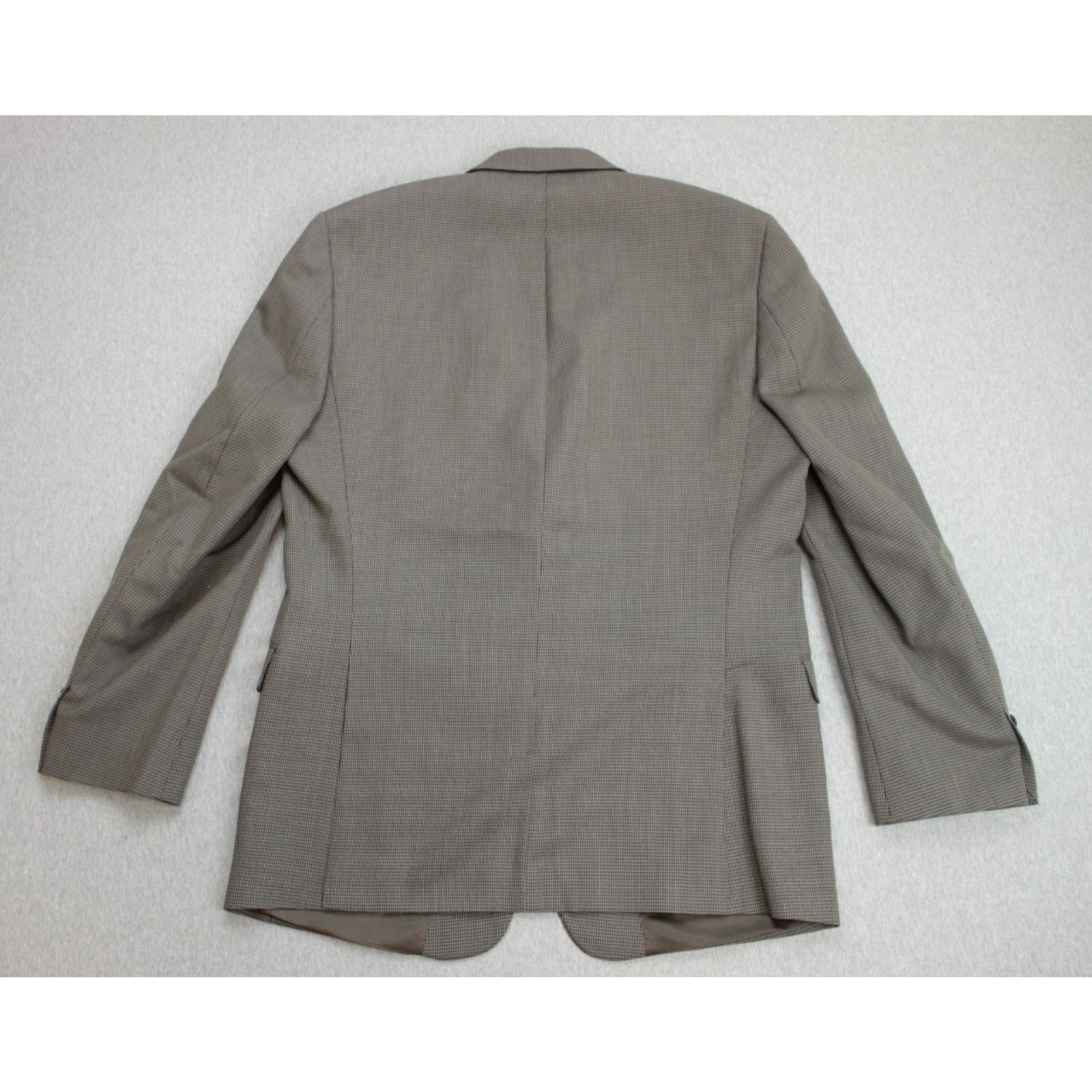 Calvin Klein Calvin Klein Blazer Mens 42L Brown 100% Wool Peak Label Size 42L - 3 Thumbnail