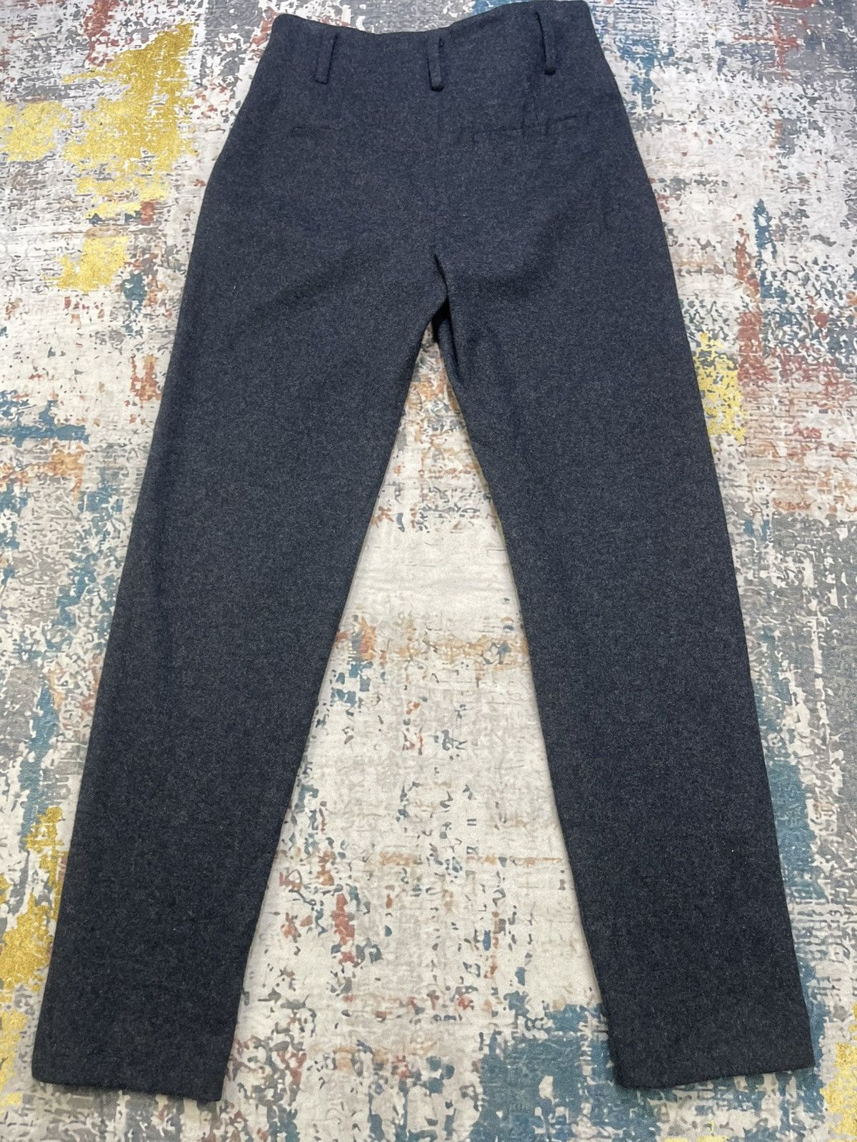 Theory Theory Fit Straigh Leg Belted Flannel Wool Pants Size 27" / US 4 / IT 40 - 6 Thumbnail