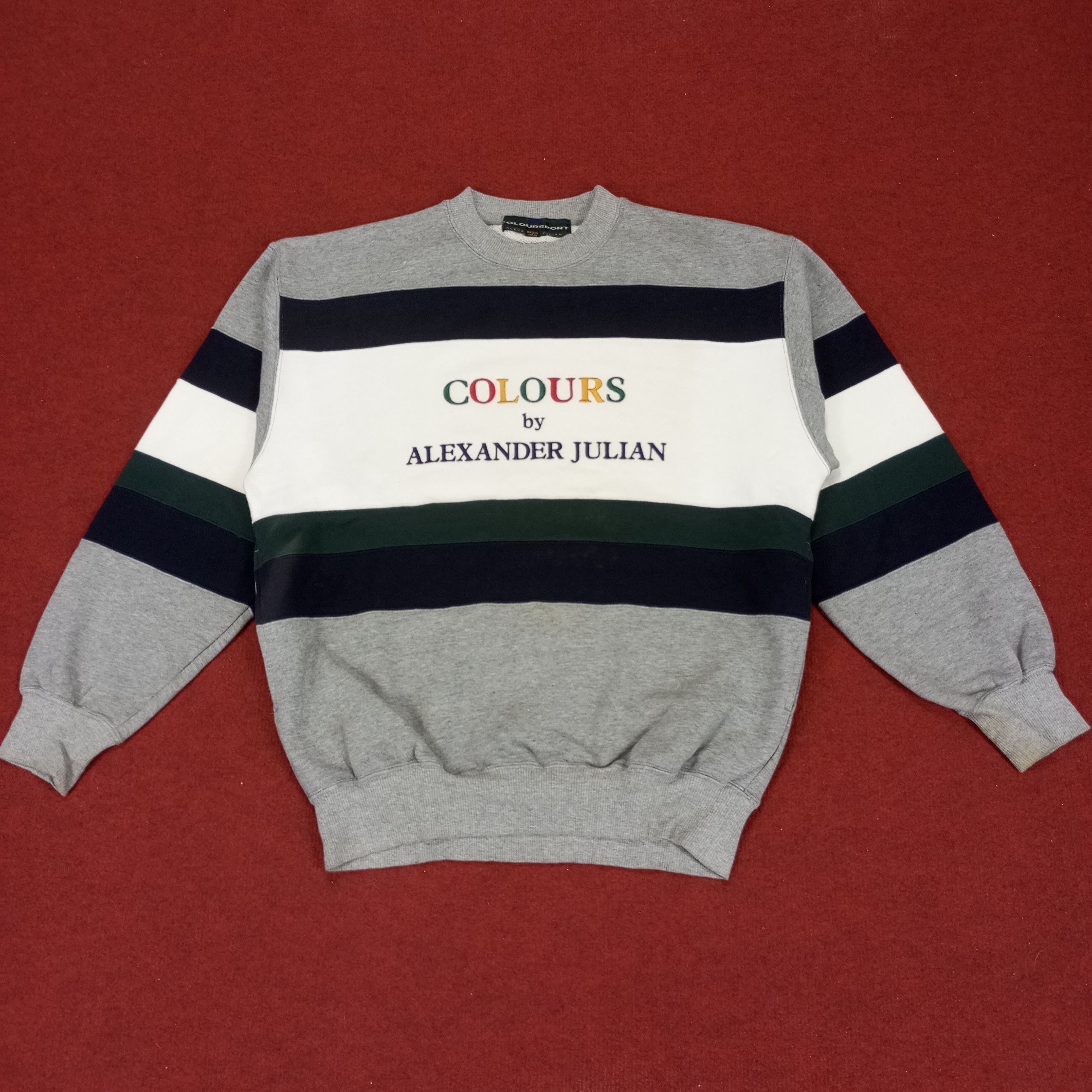 Alexander Julian × Colours × Vintage Colours By Alexander Julian Fashion Style Sweatshirt Size US M / EU 48-50 / 2 - 1 Thumbnail