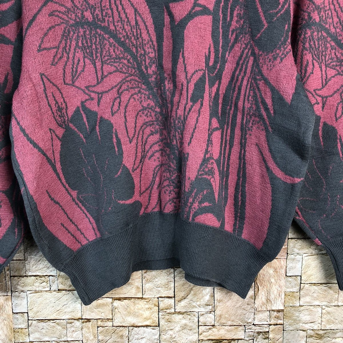 Homespun Knitwear Remminal Pink vintage art sweatshirt Knitwear #A309 Size XS / US 0-2 / IT 36-38 - 6 Thumbnail
