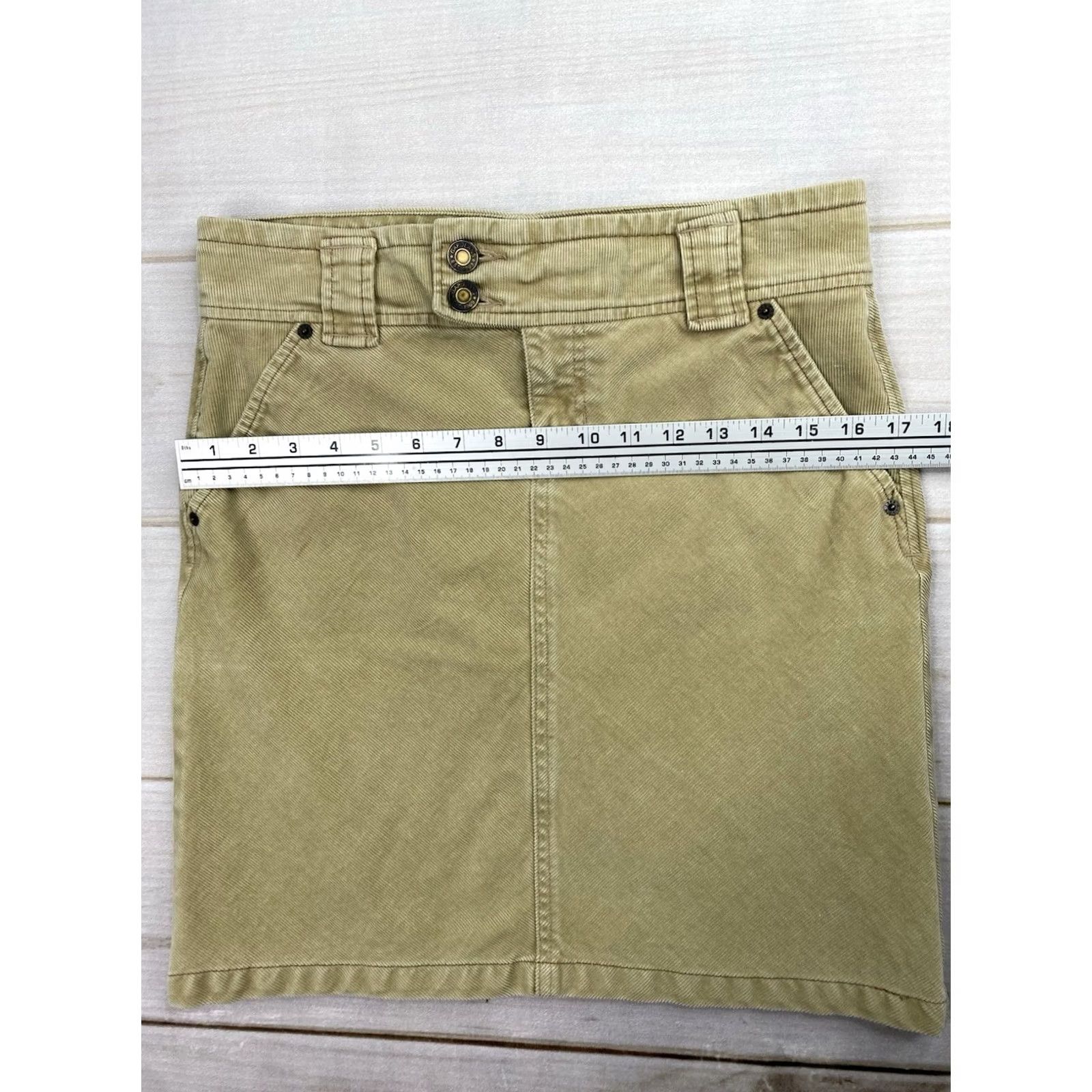 Gap VINTAGE Gap Corduroy Mini Skirt Sz 2 Tan Brown Casual Preppy 2000s Women Short Skirt Mens Womens Girls Size 26" / US 2 / IT 38 - 3 Thumbnail