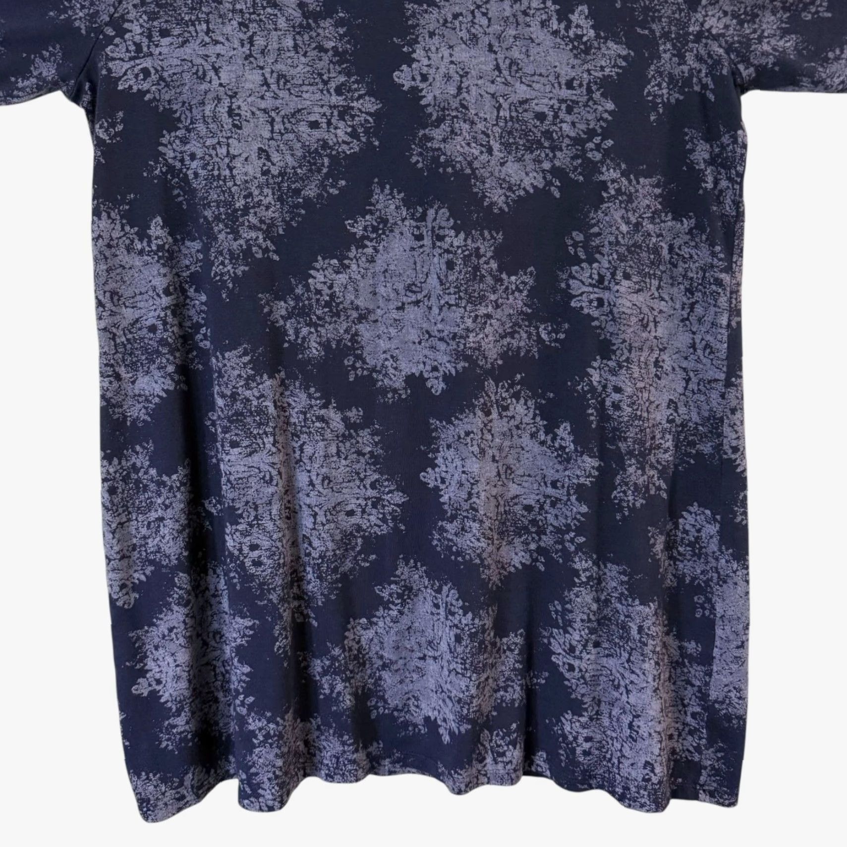 Vintage Pure Jill Tunic Shirt Blue Women's M Round-Neck L/S Bohemian City Classic Floral Pattern Size M / US 6-8 / IT 42-44 - 6 Thumbnail