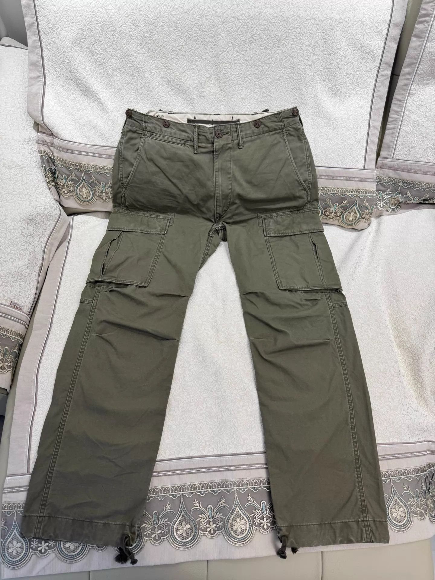 RRL Ralph Lauren DOUBLE RL SS22 Slim Work Pants Men's Green 34x32 Size US 34 / EU 50 - 1 Thumbnail