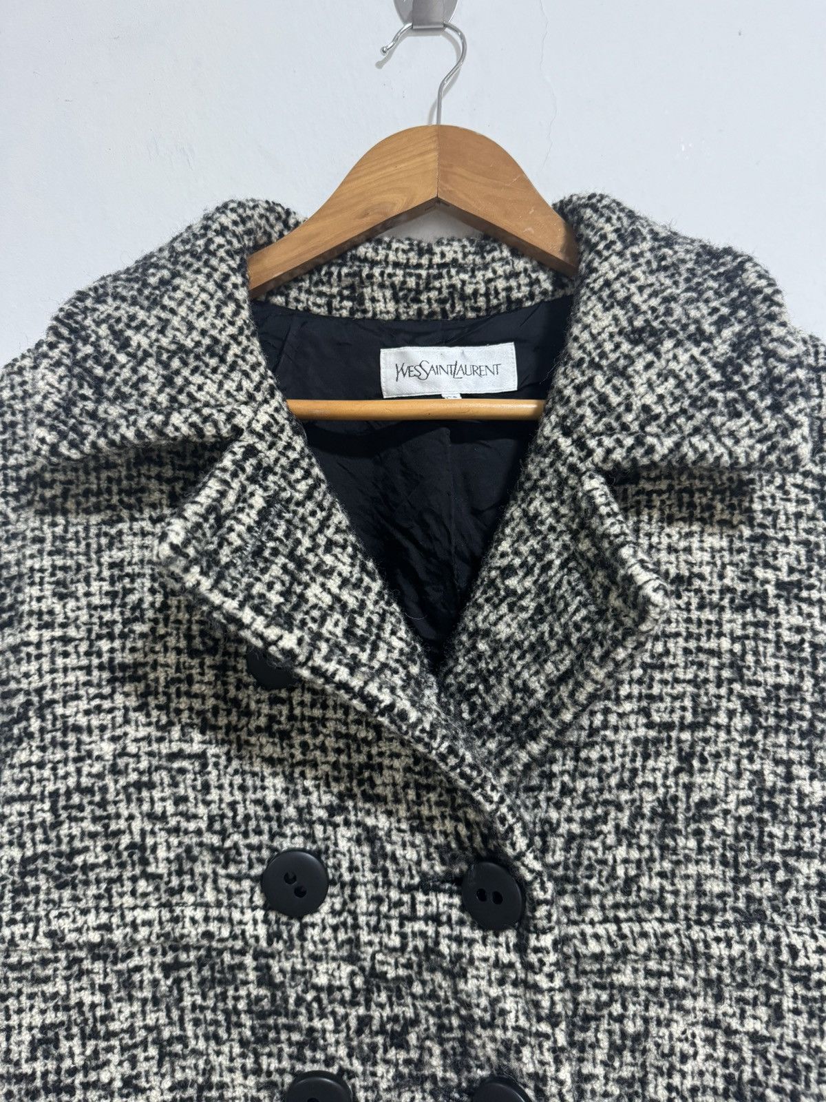 Designer × Vintage × Yves Saint Laurent Yves Saint Laurent Wool Knitted Jacket Size US S / EU 44-46 / 1 - 5 Thumbnail